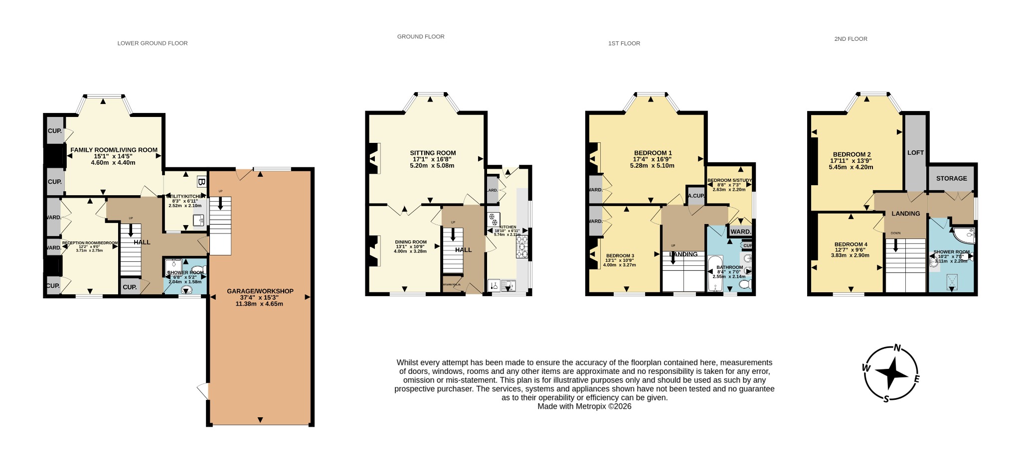 Rhyll House, 4 Henrietta Place, Exmouth floorplan