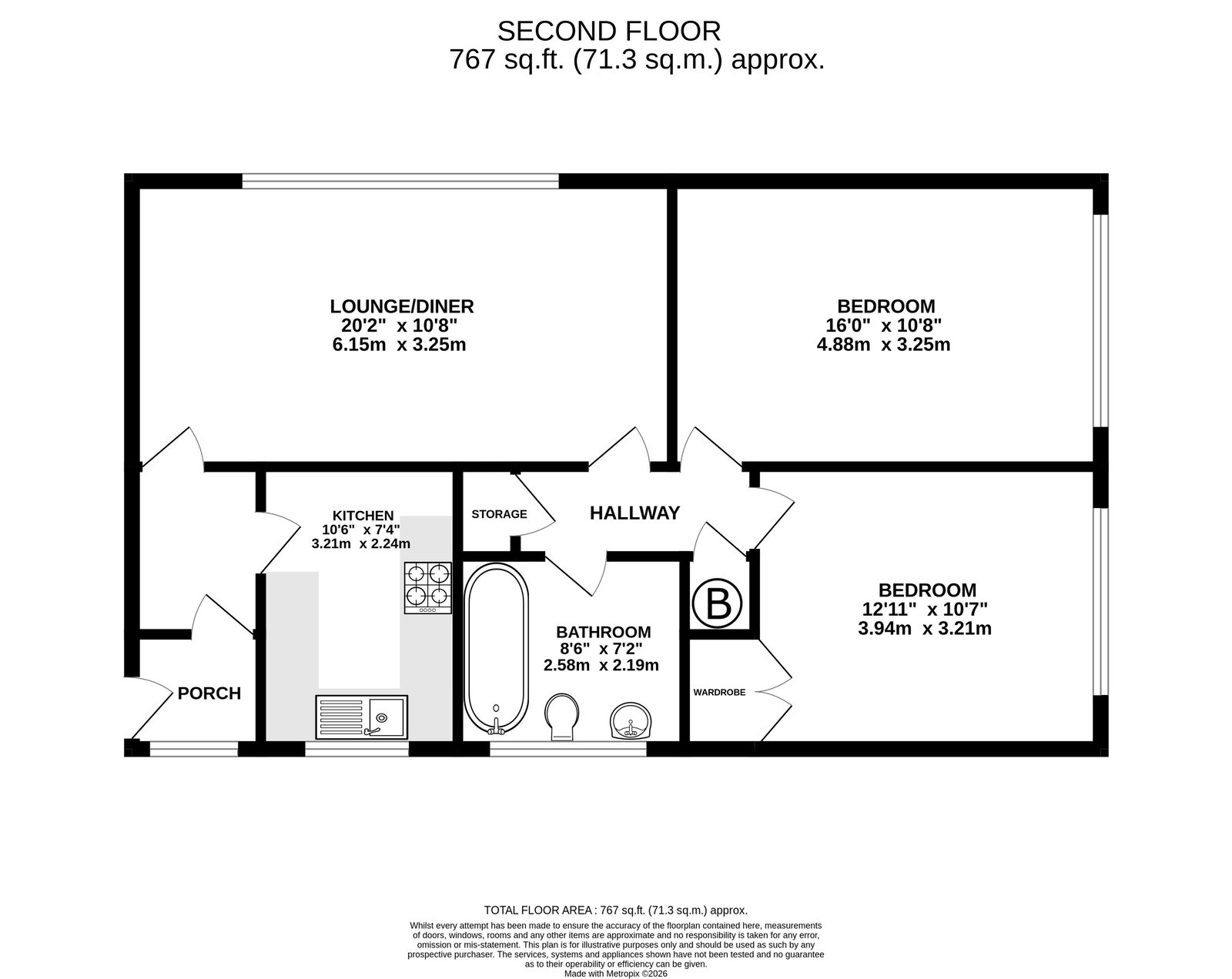 Bedford Court,6, Eastern Esplanade, Broadstairs floorplan