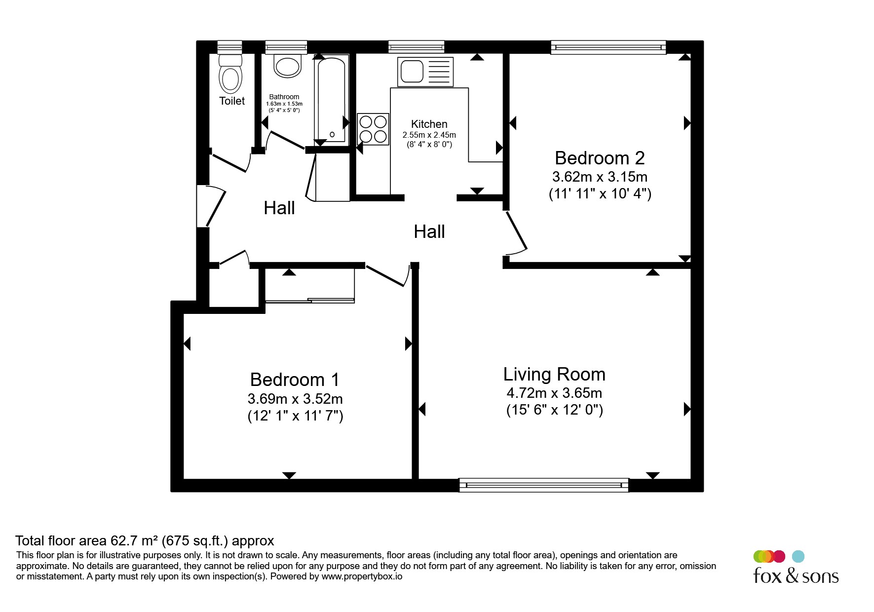 Flat 6, St Bernards Court, Sompting Road, Lancing floorplan