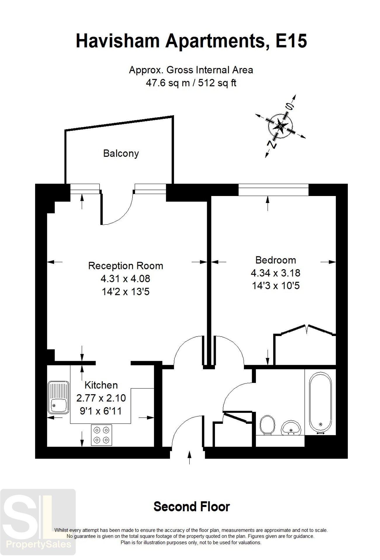 Havisham Apartments, Stratford floorplan