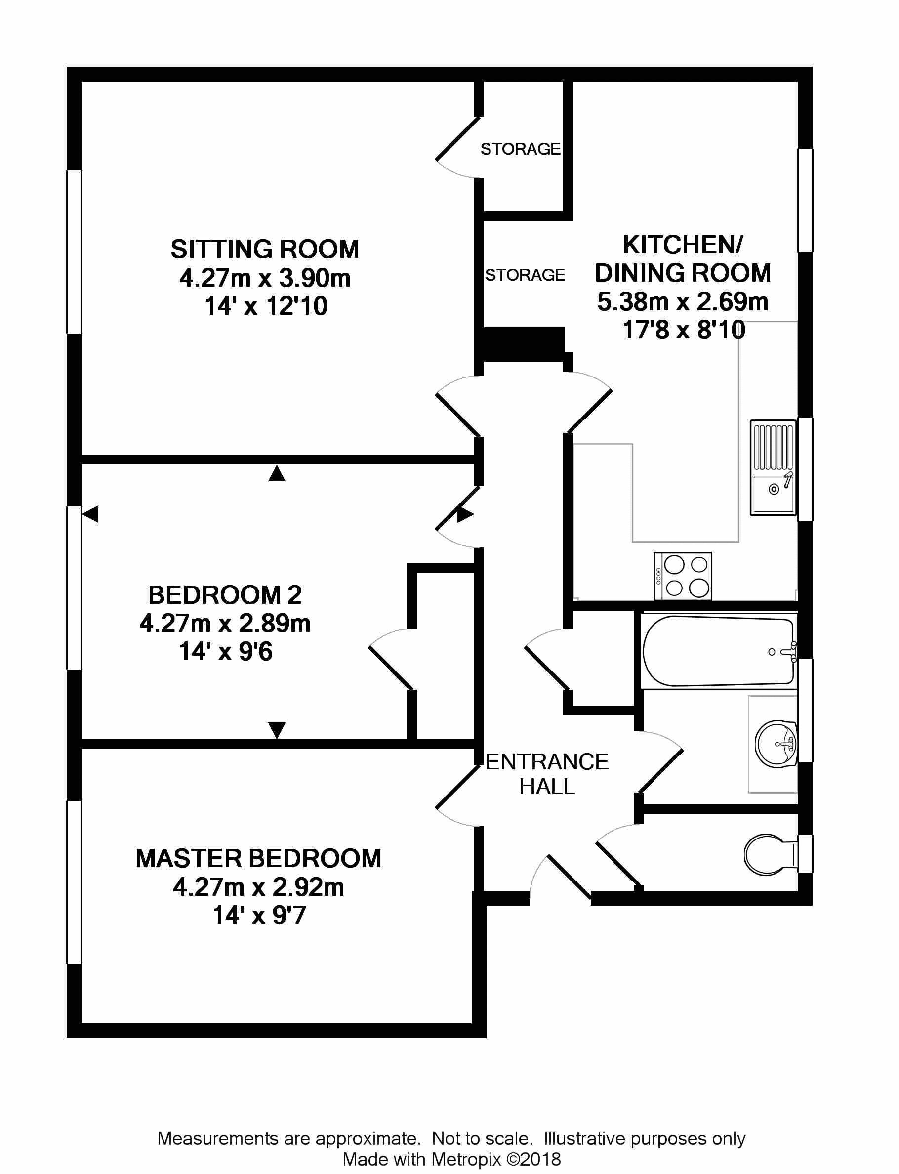 2 Bedrooms Flat for sale in Saxon Close, Cricklade, Wiltshire SN6