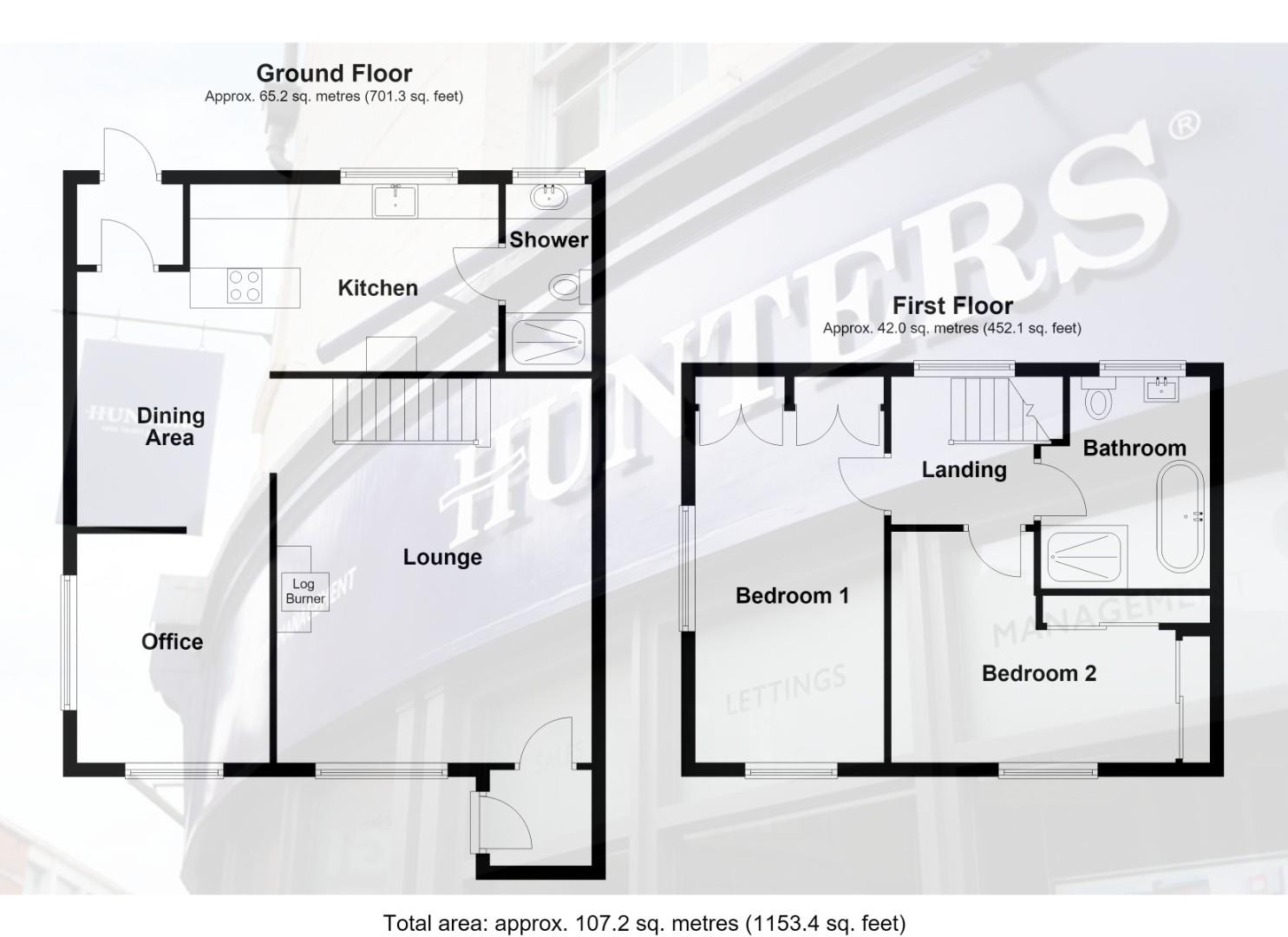153, School Lane, Guide floorplan