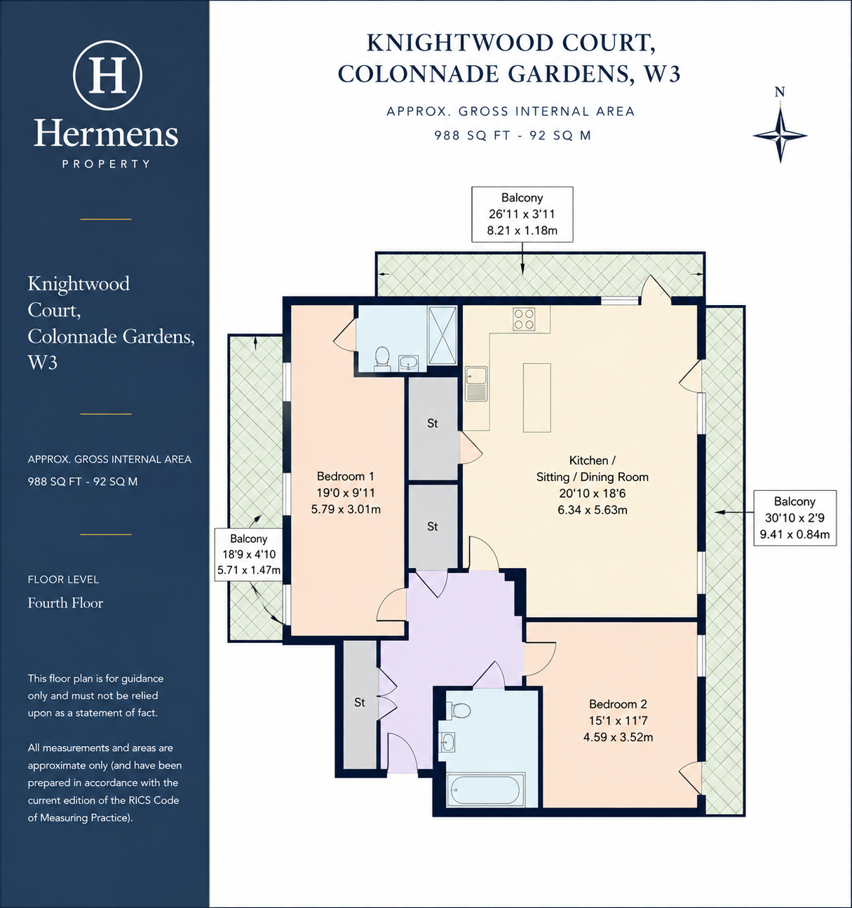 13, Colonnade Gardens, Acton floorplan