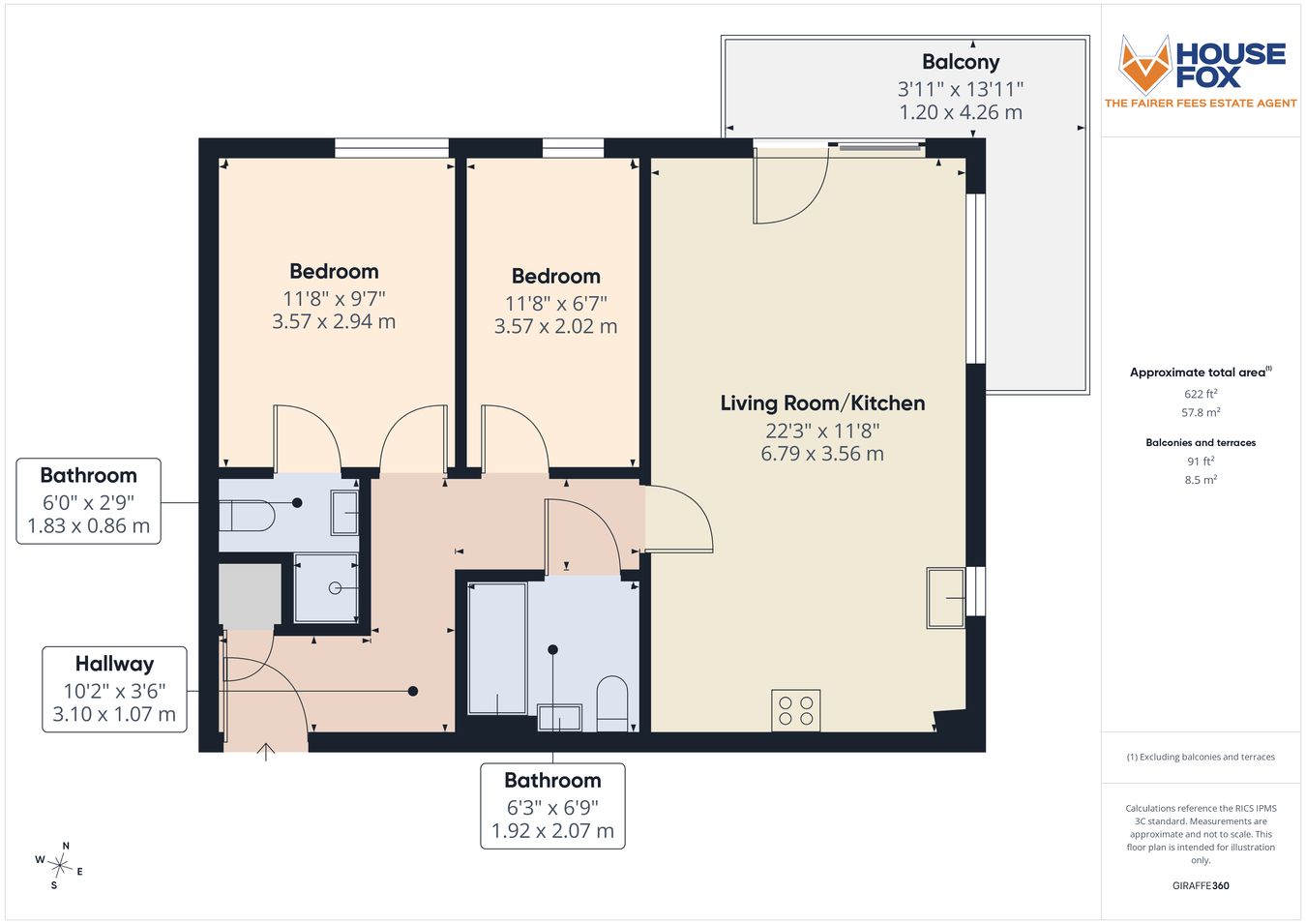 Flat 8, 74, Cowleaze Path, Banwell floorplan