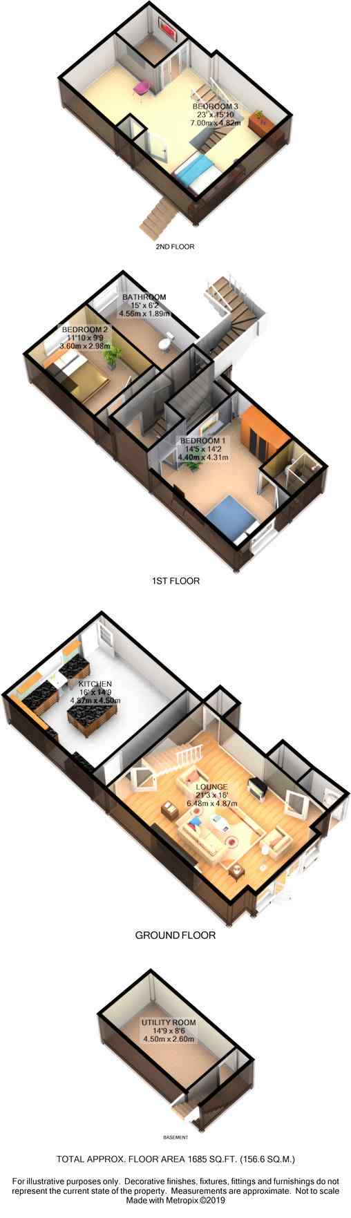 3 Bedrooms Terraced house for sale in Station Road, Arthington, Otley LS21