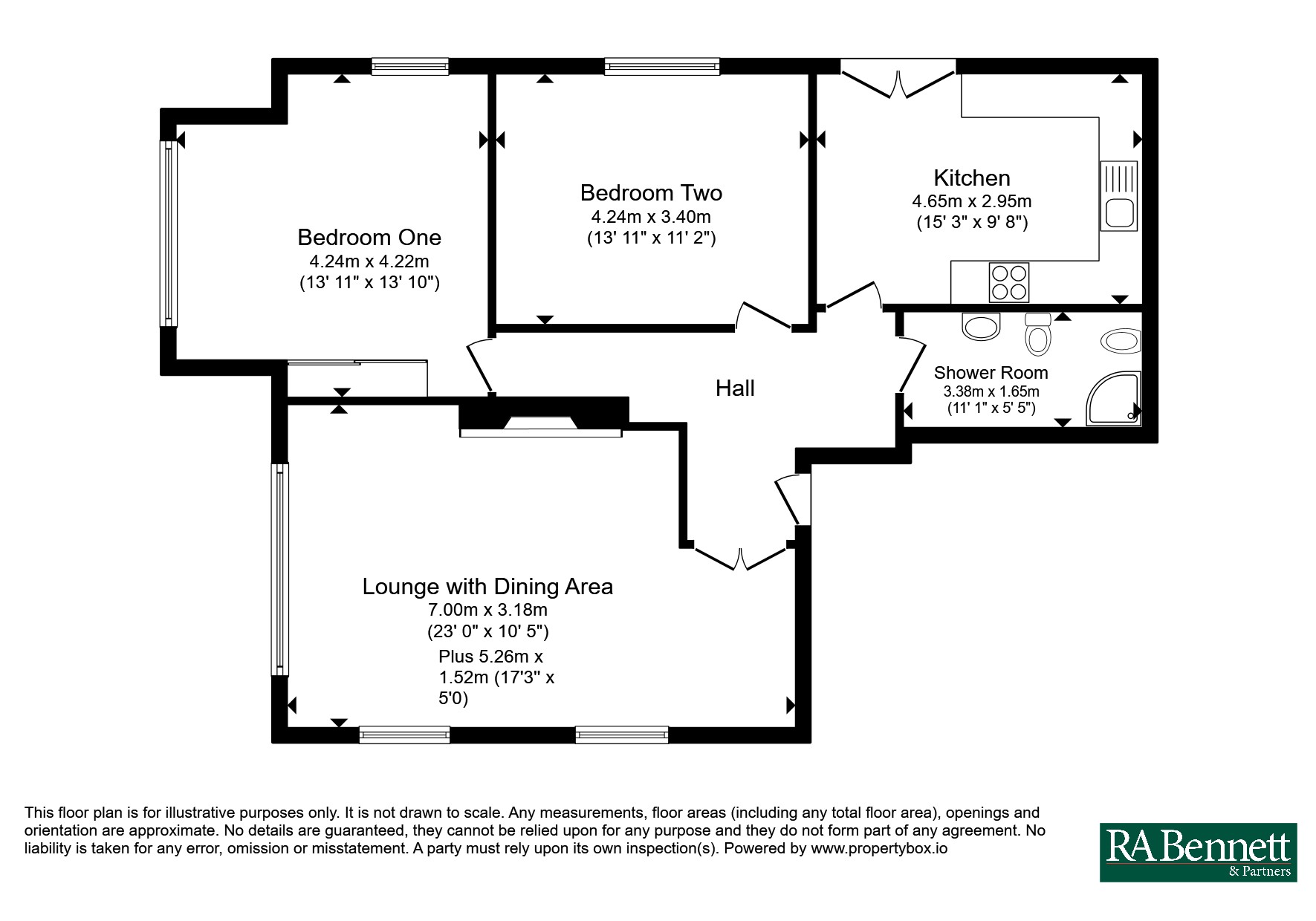 Flat 1 Hawford House,, Ombersley Road, Worcestershire floorplan