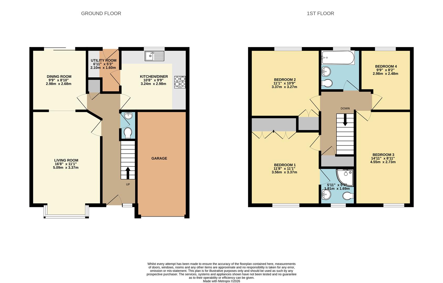 1, Viewfields, Worcester floorplan