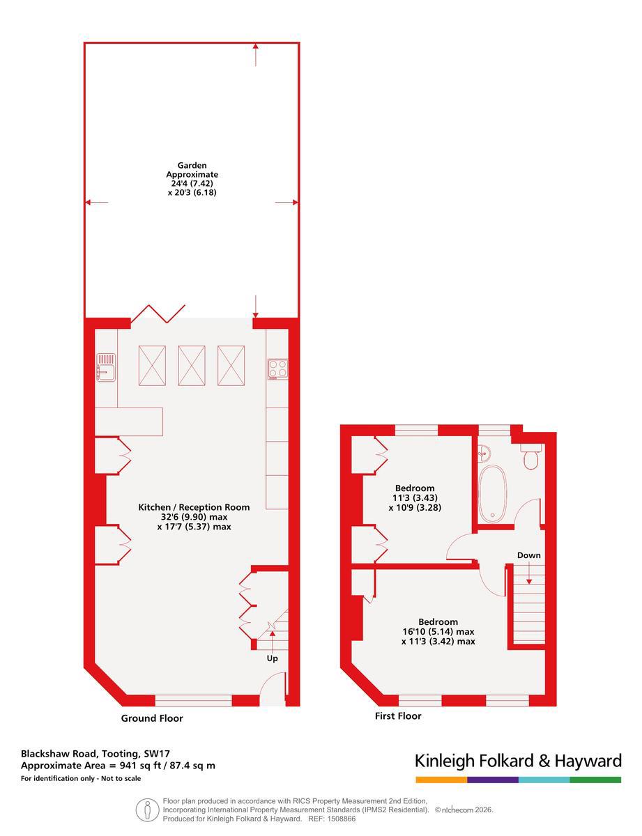 107, Blackshaw Road, London floorplan