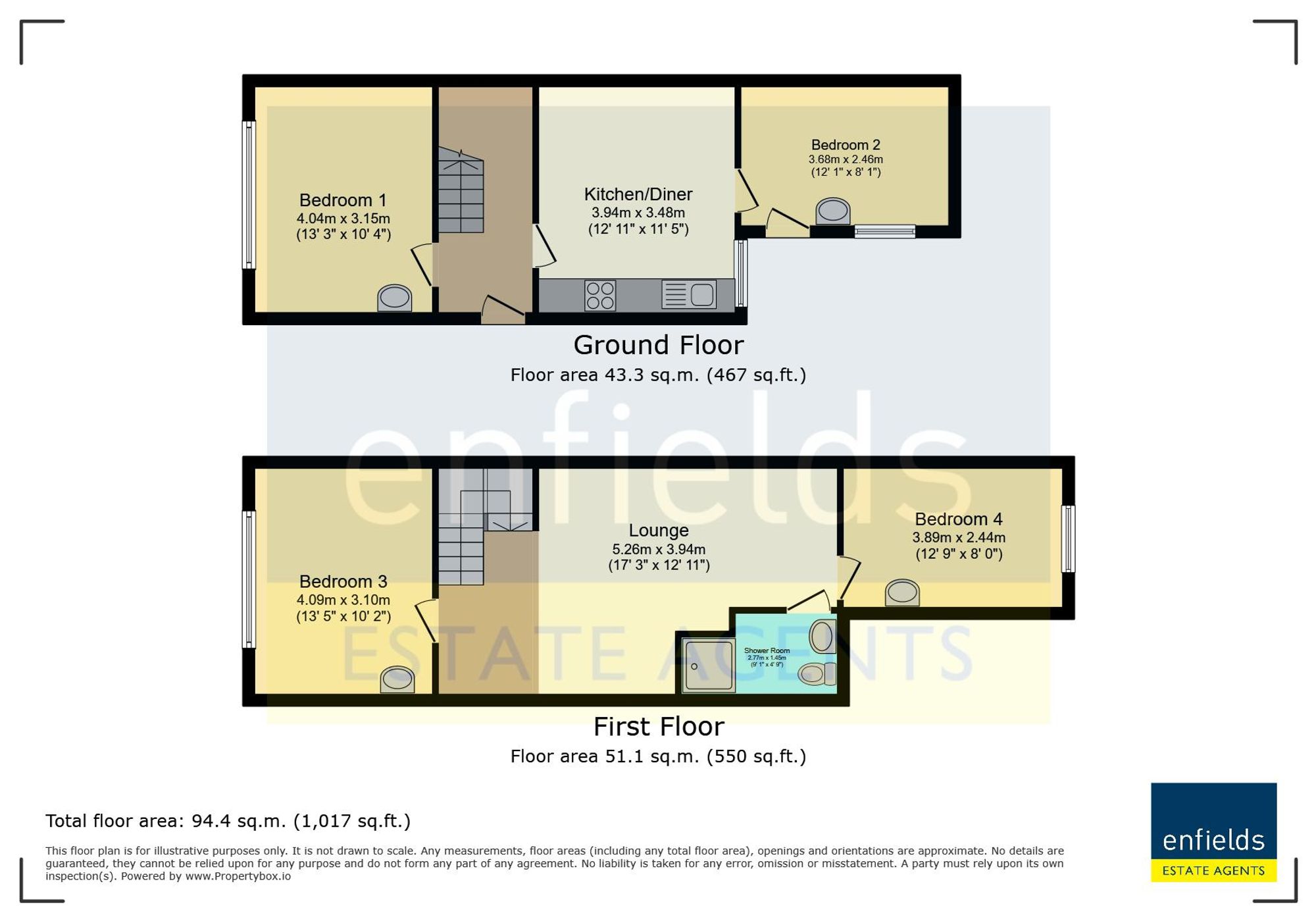 313 Wallisdown Road, Poole floorplan