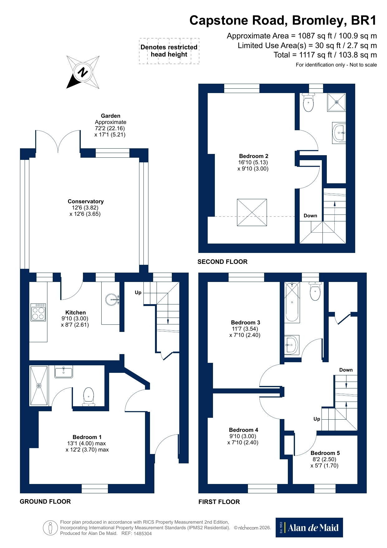 126, Capstone Road, Bromley floorplan