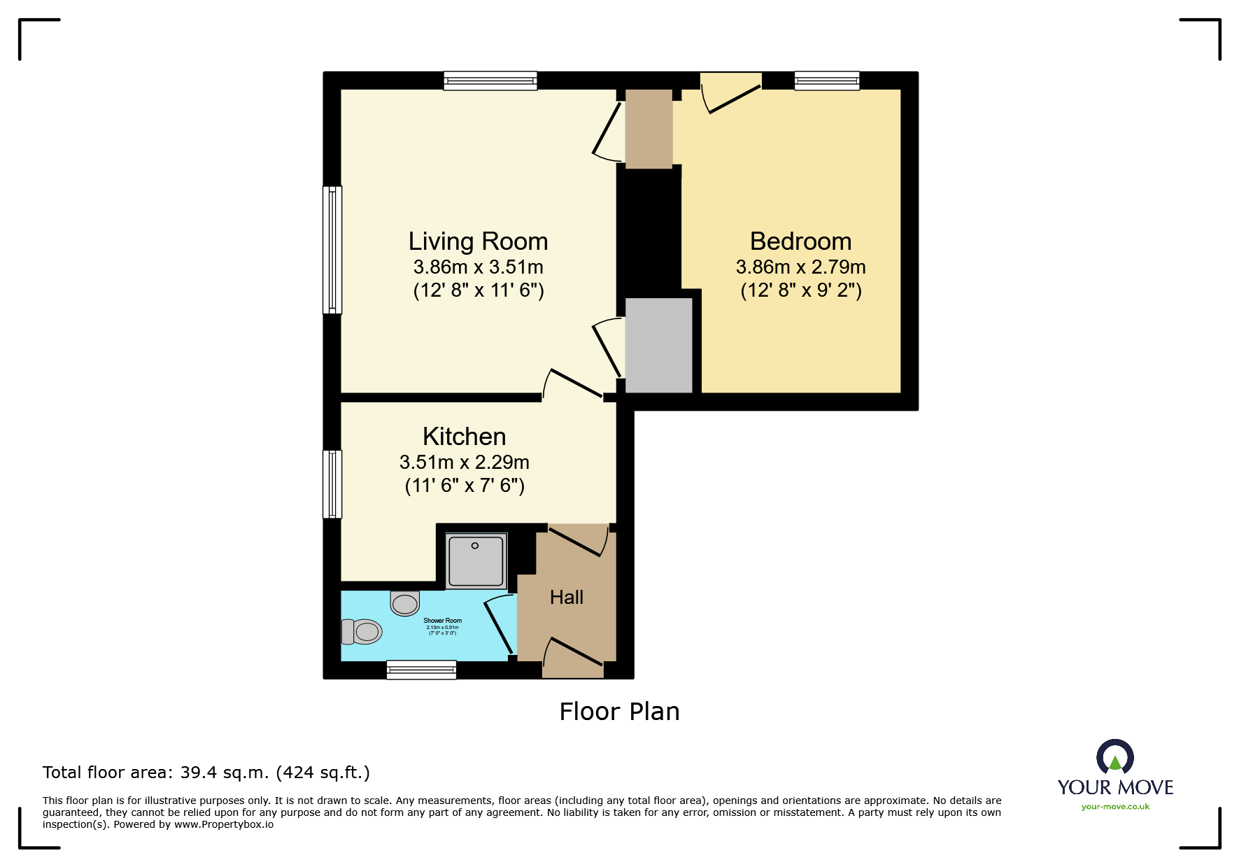 97B,, South Road, East Sussex floorplan
