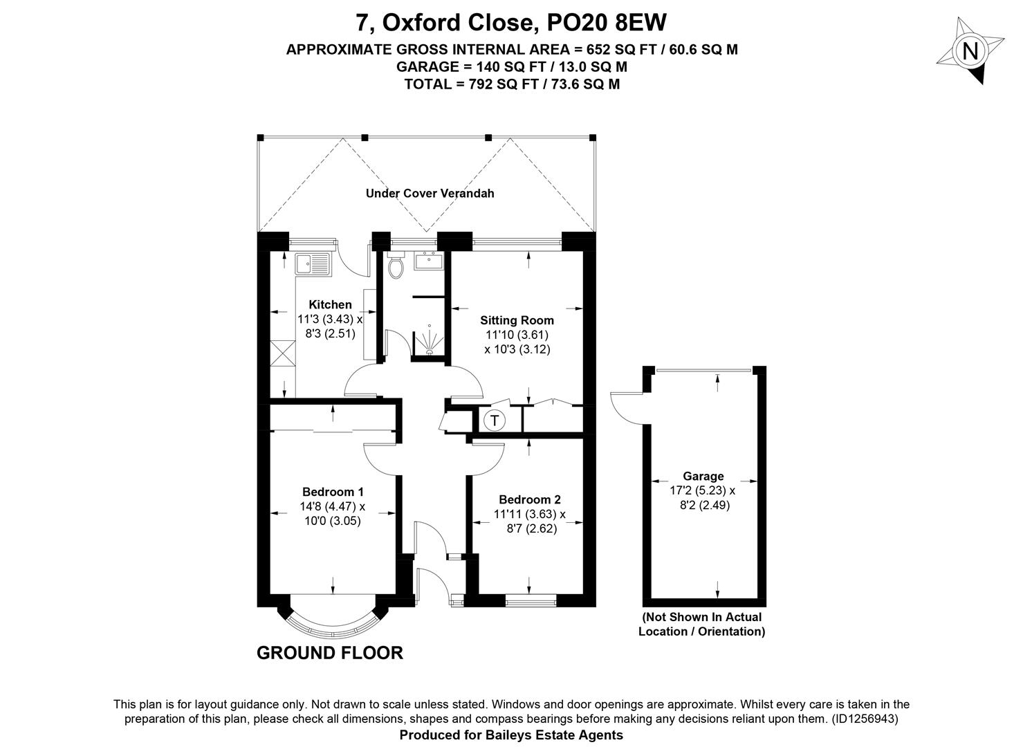 7, Oxford Close, West Wittering floorplan