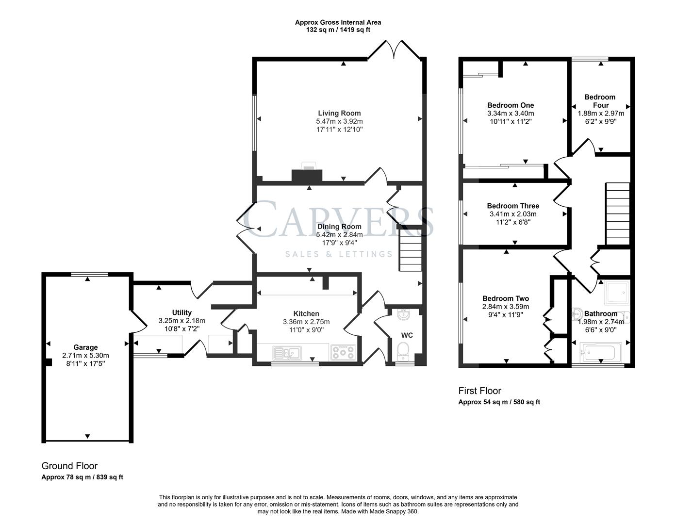 10, Washington Crescent, Newton Aycliffe floorplan
