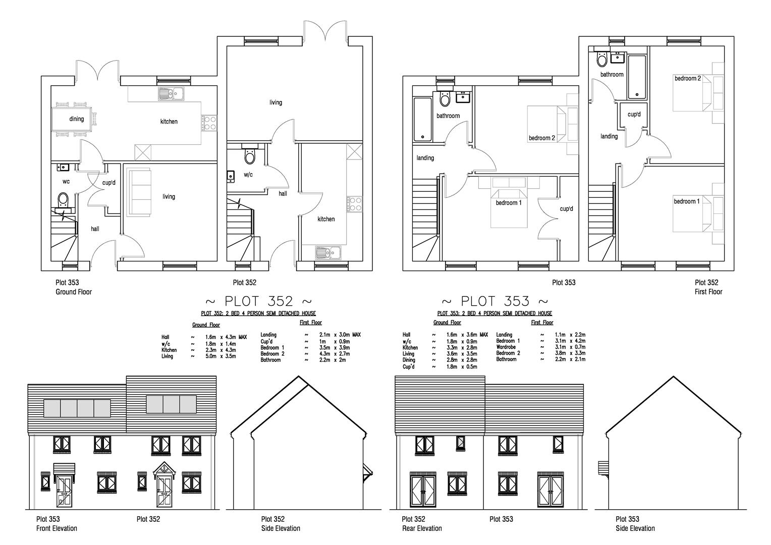 Plot 353 Curtis Fields, 74 Bramble Road, Weymouth floorplan
