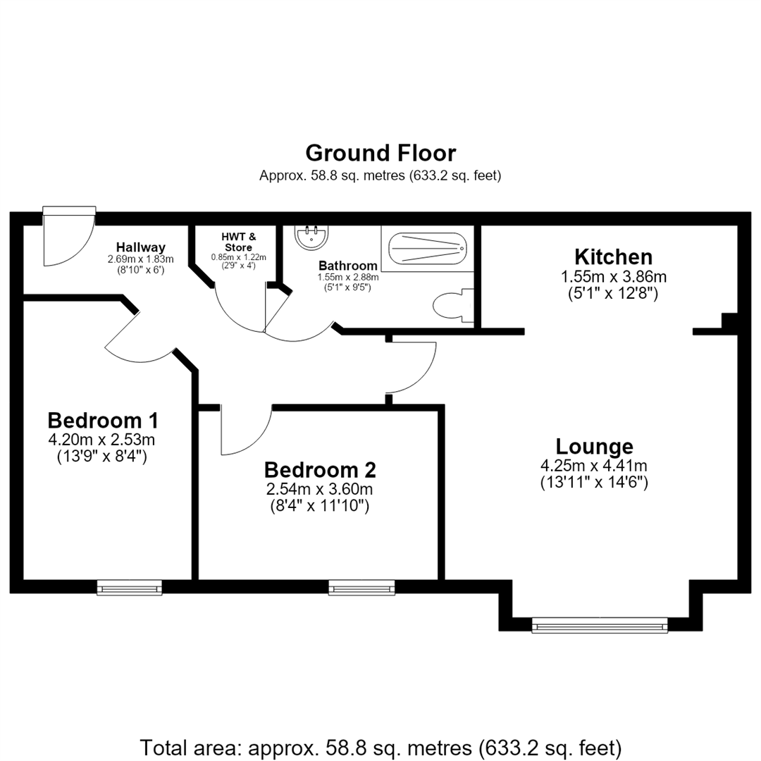 153, Moat Way, Selby floorplan