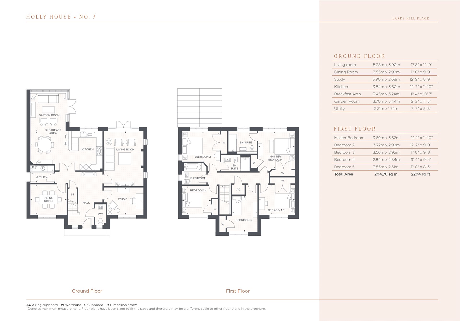 5 Bedrooms Detached house for sale in Larks Hill Place, Watersplash Lane, Warfield, Berkshire RG42