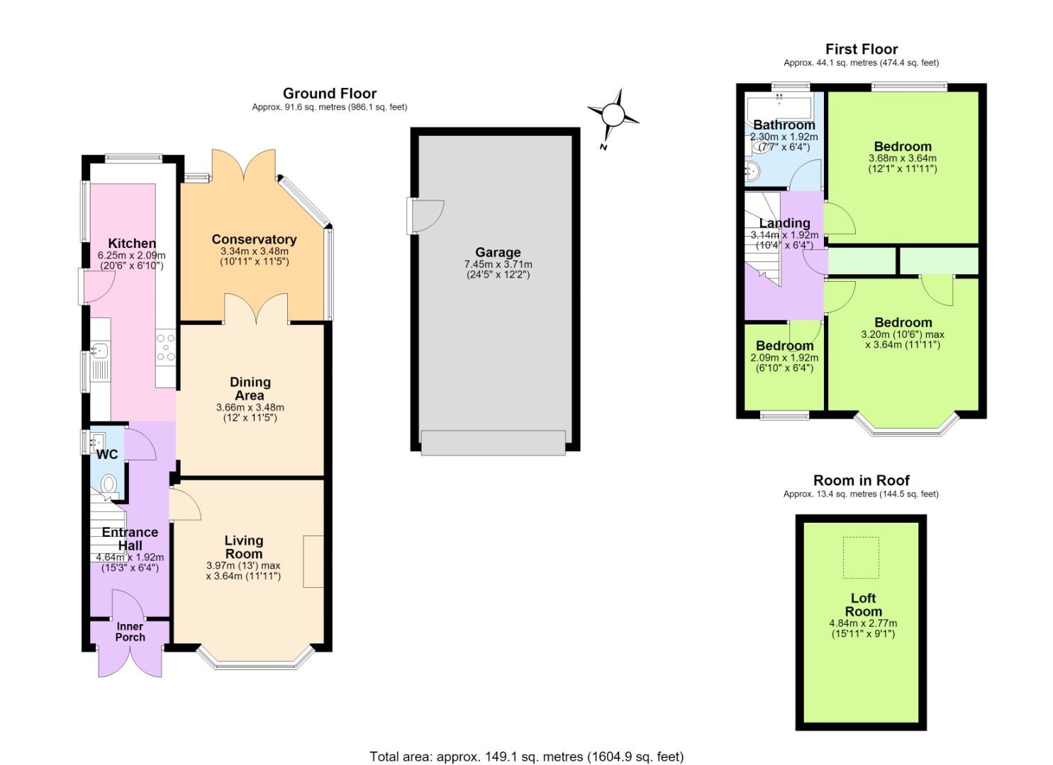 Carlton House, 108, Ashby Road, Donisthorpe floorplan