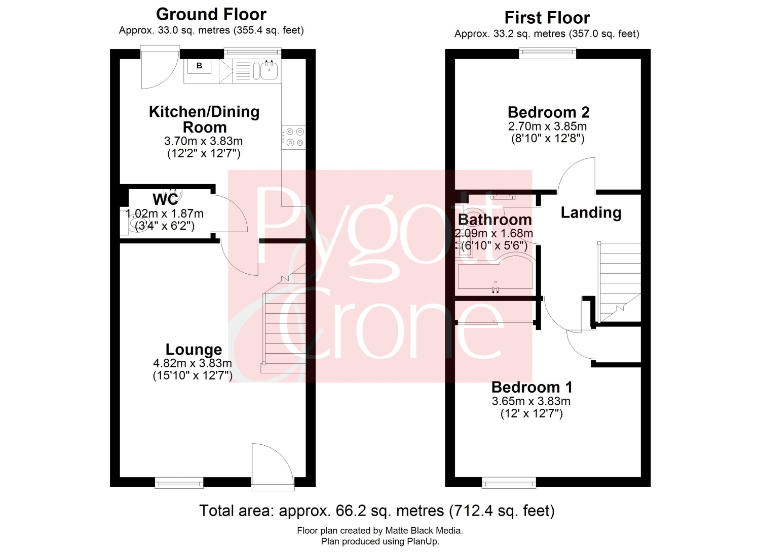 69, De Montfort Gardens, Boston floorplan