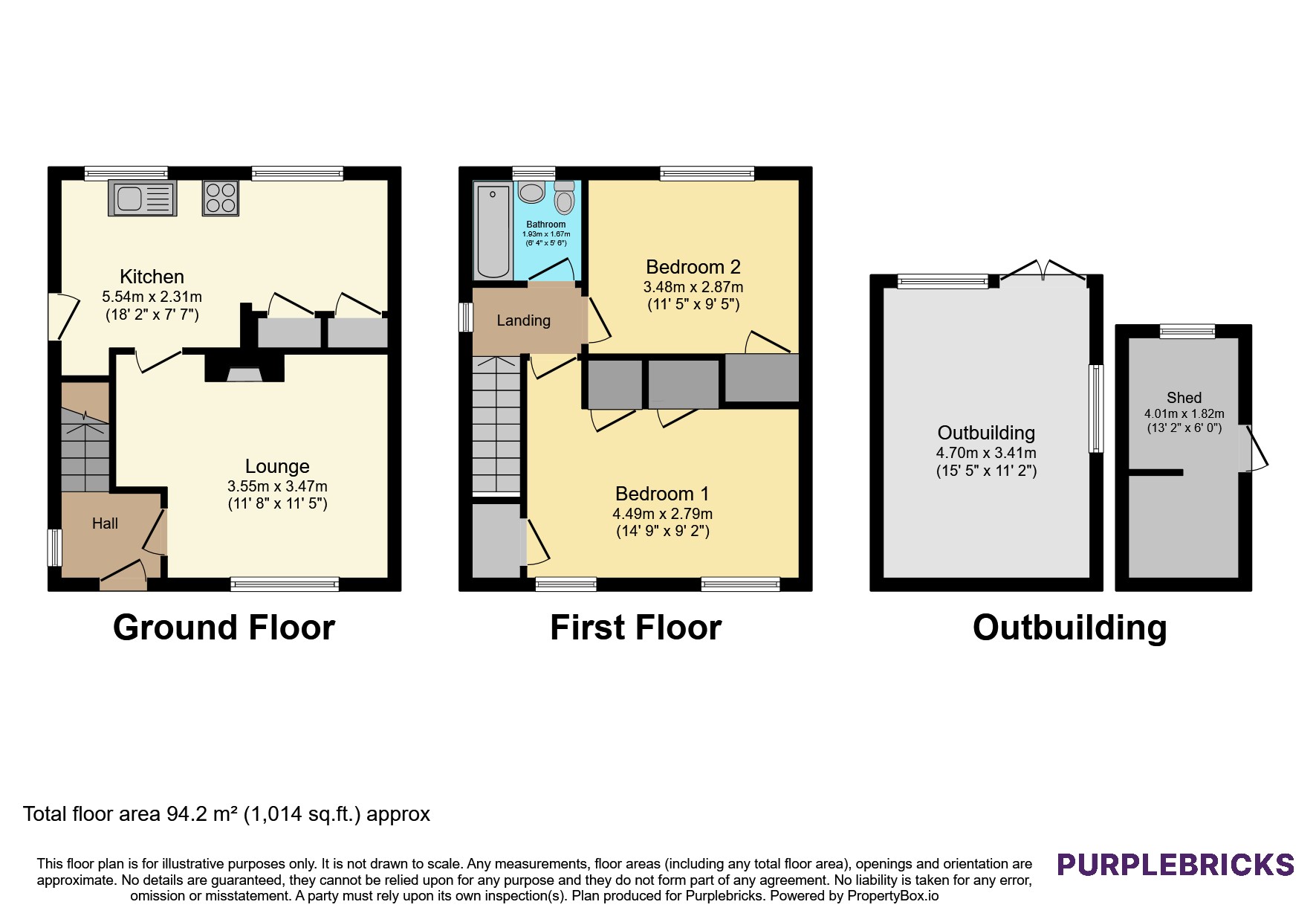 13, Prince Charles Road, St. Austell floorplan