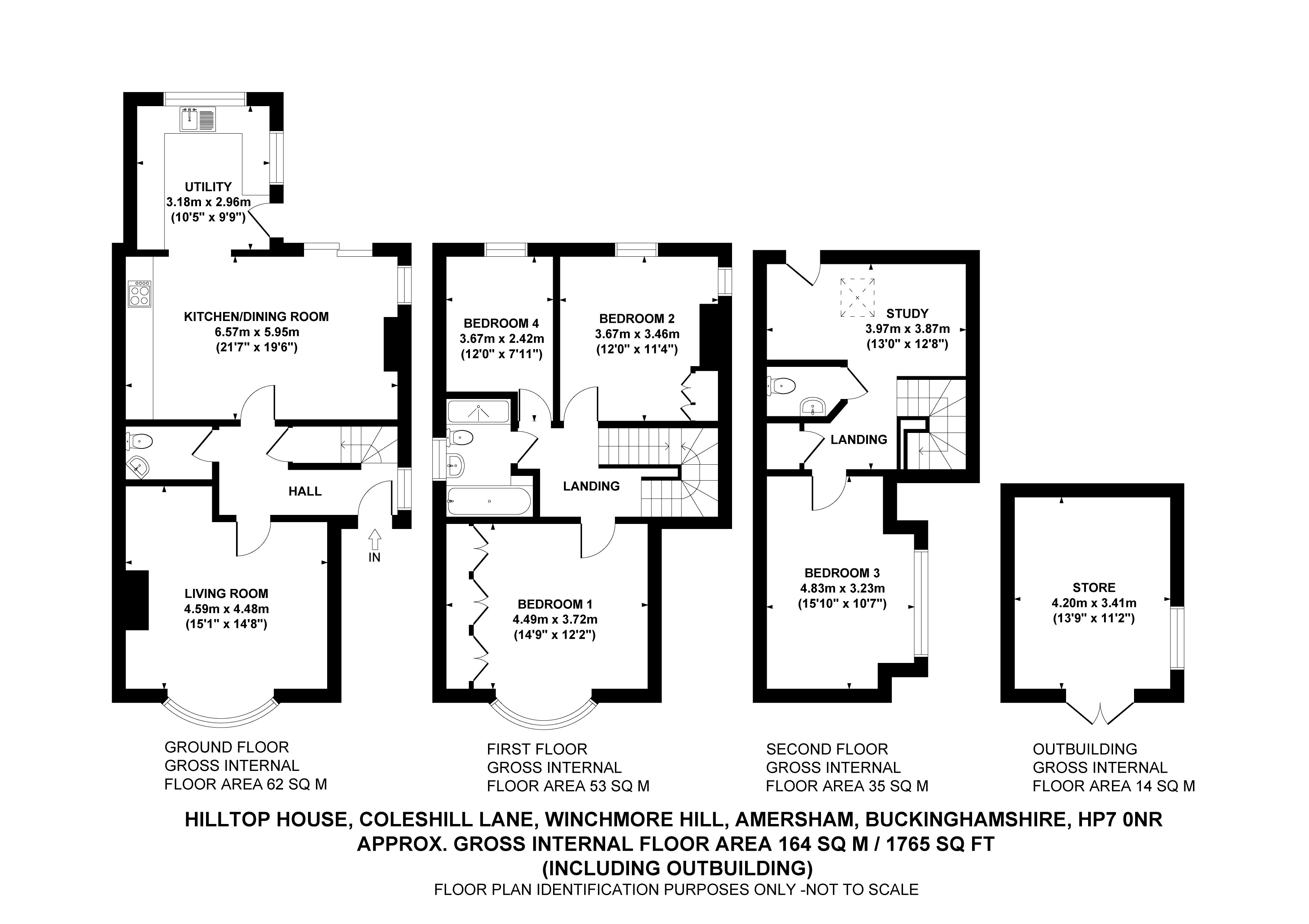 Hilltop House,, Coleshill Lane, Amersham floorplan