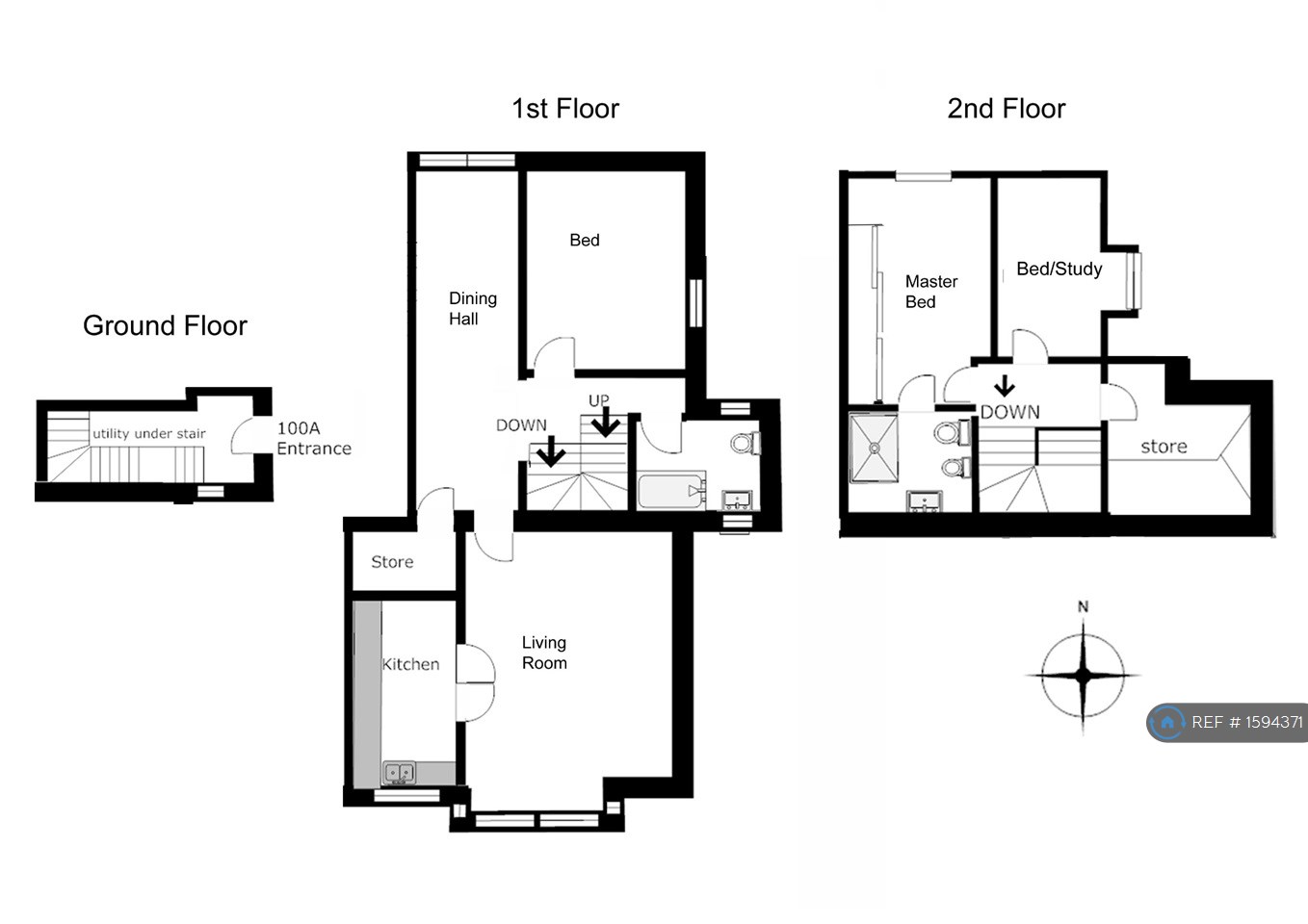 Loughborough Road, Kirkcaldy KY1, 3 bedroom flat to rent 63691662