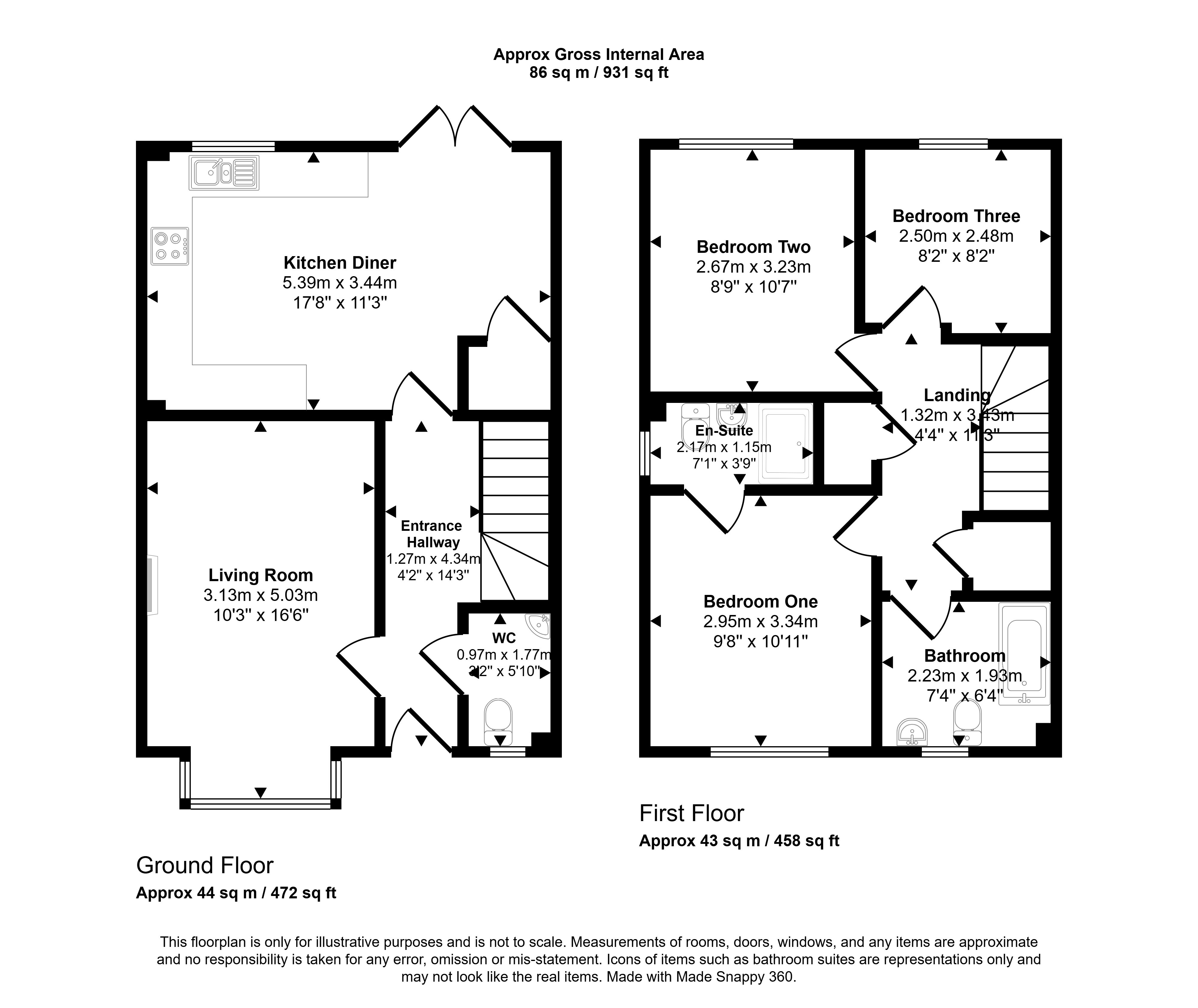 Gerddi Glan Taf, Rhydyfelin Pontypridd floorplan