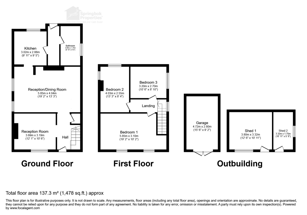58, Heol Y Felin, Pontyberem floorplan