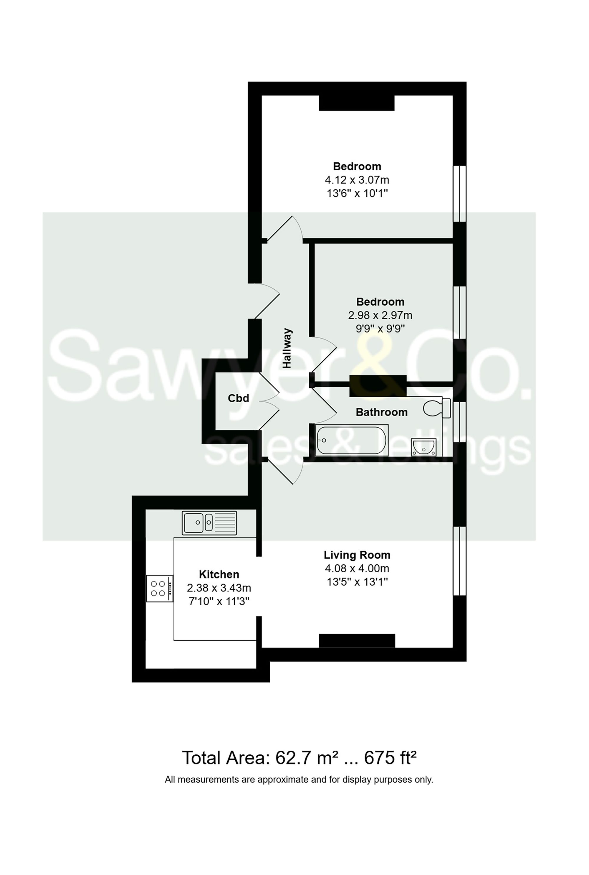 Flat 7, Gilmour House 14-16 Albany Villas, Hove floorplan