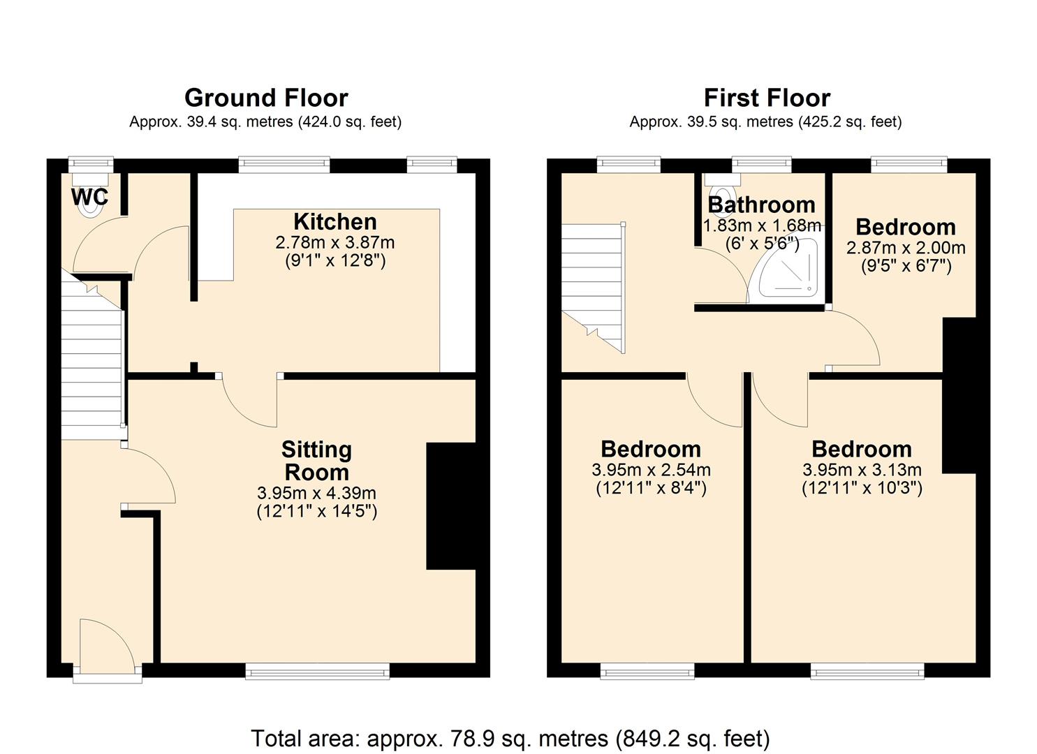 5, Wardley Road, Manchester floorplan