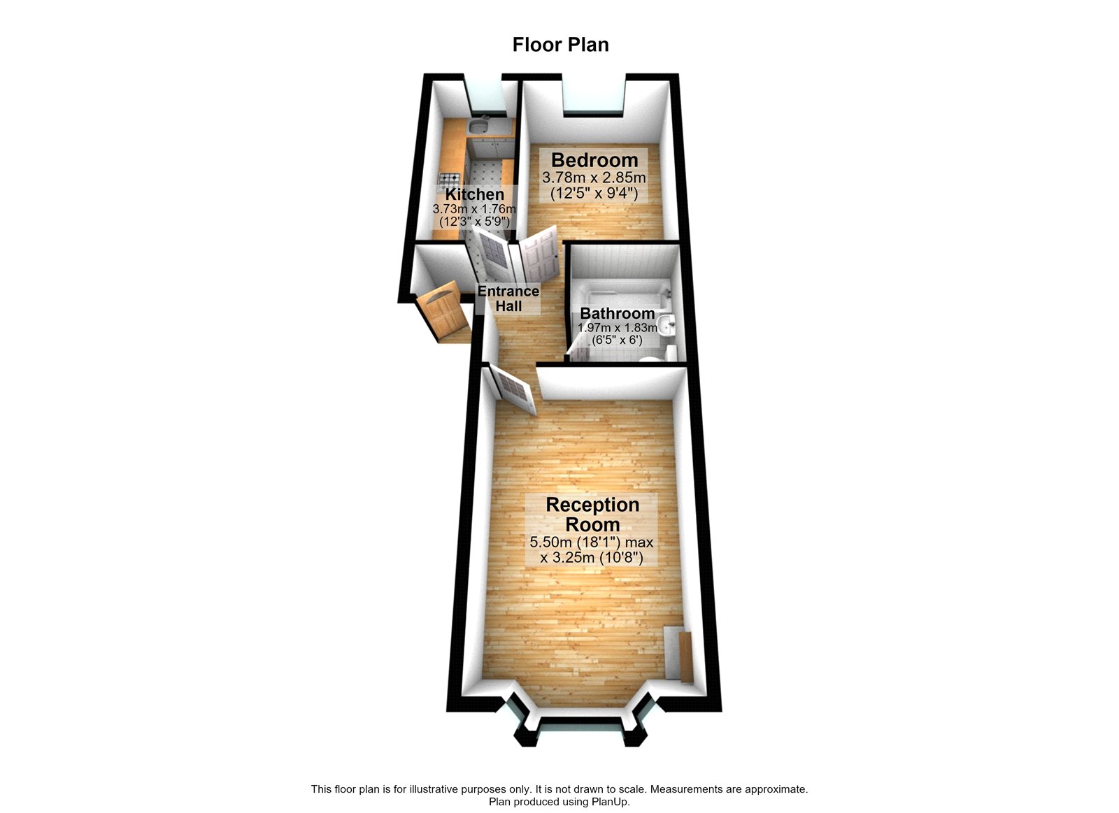 Flat 3,, 53A, Pascoe Road, London floorplan