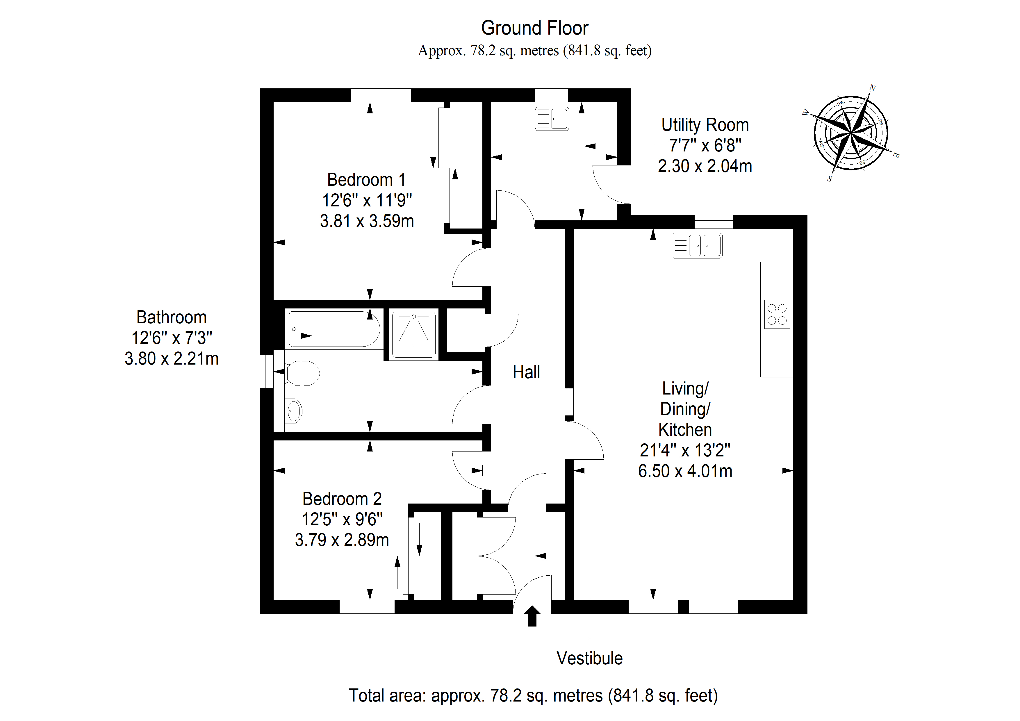 5, Queens Road, Longniddry floorplan