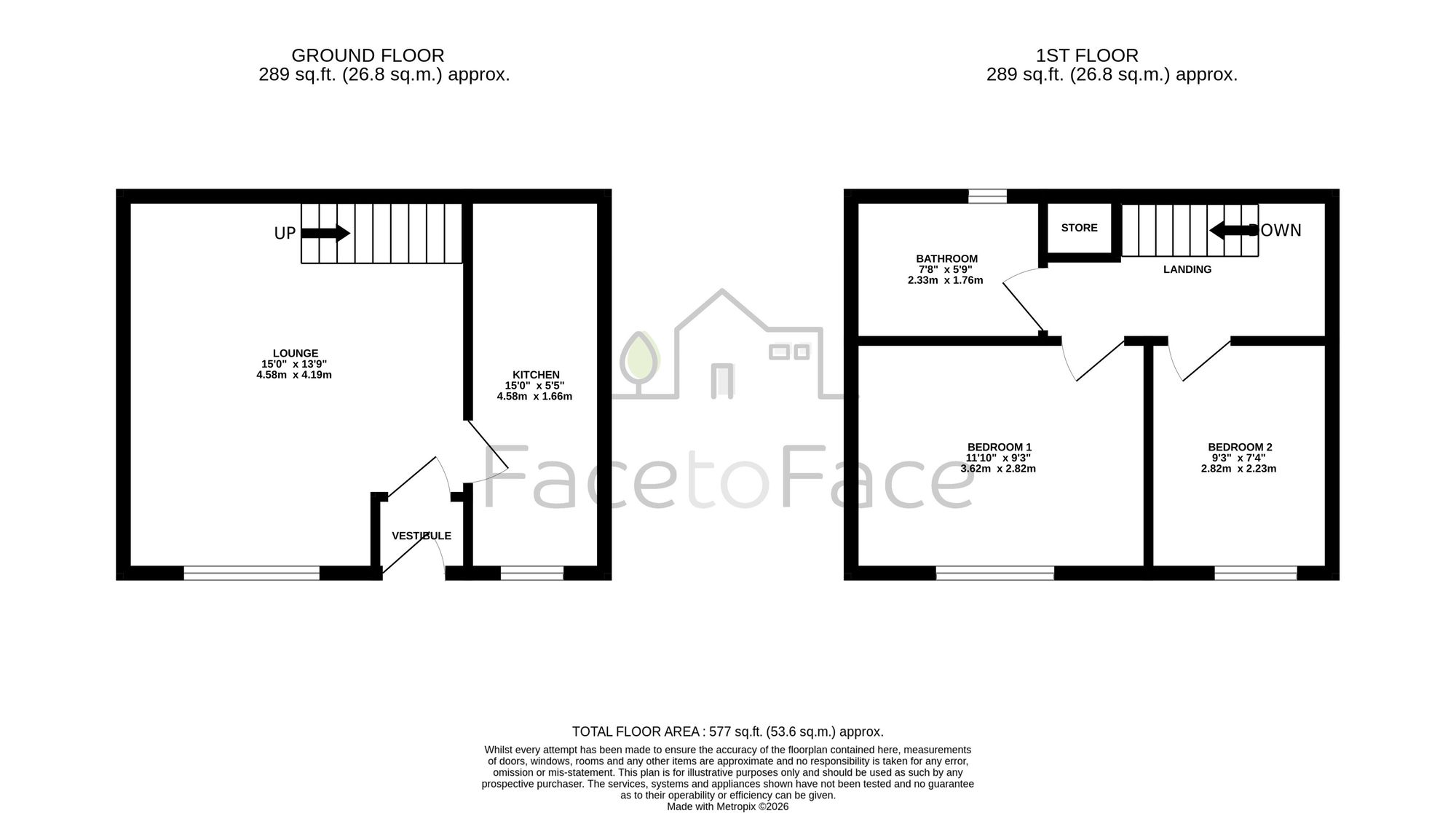 2 Queen Street, Littleborough floorplan