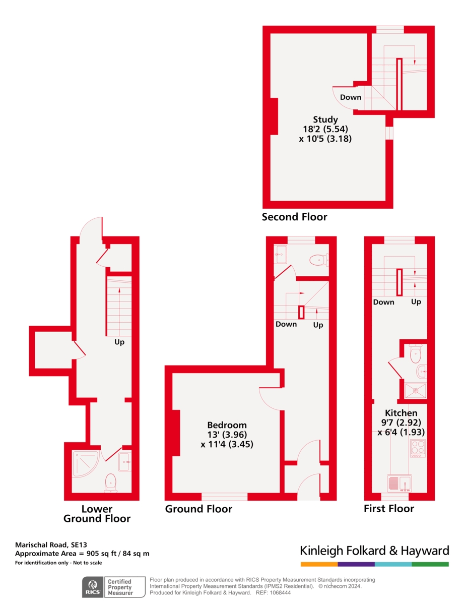 Ground Floor Front Room, 61, Marischal Road, London floorplan