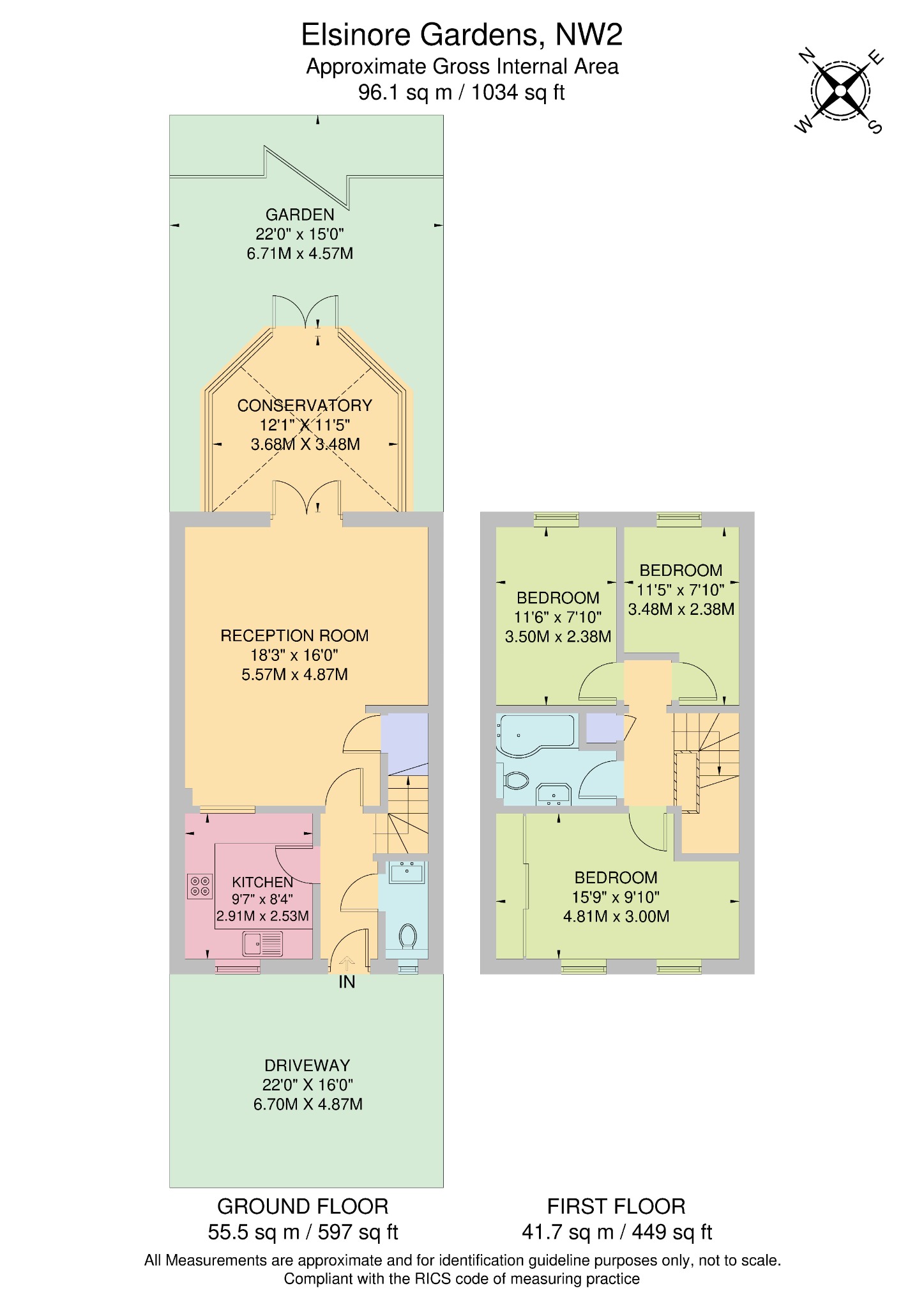 23, Elsinore Gardens, London floorplan