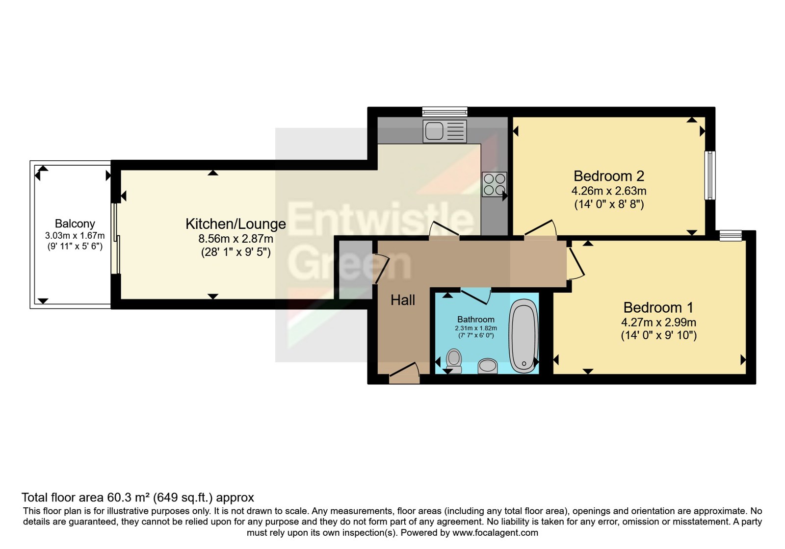 Apartment 23, 54, Heriot Street, Merseyside floorplan