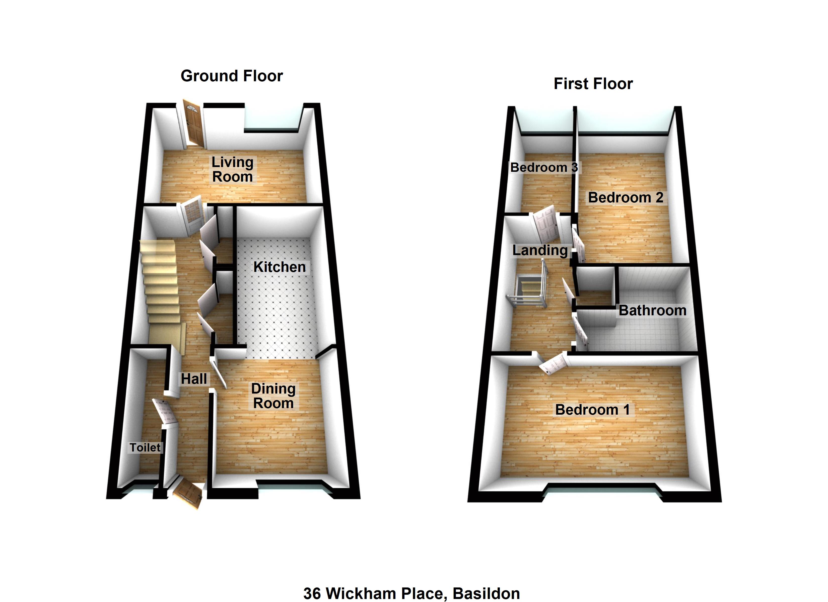 3 Bedrooms End terrace house for sale in Wickham Place, Woodlands, Basildon, Essex SS16