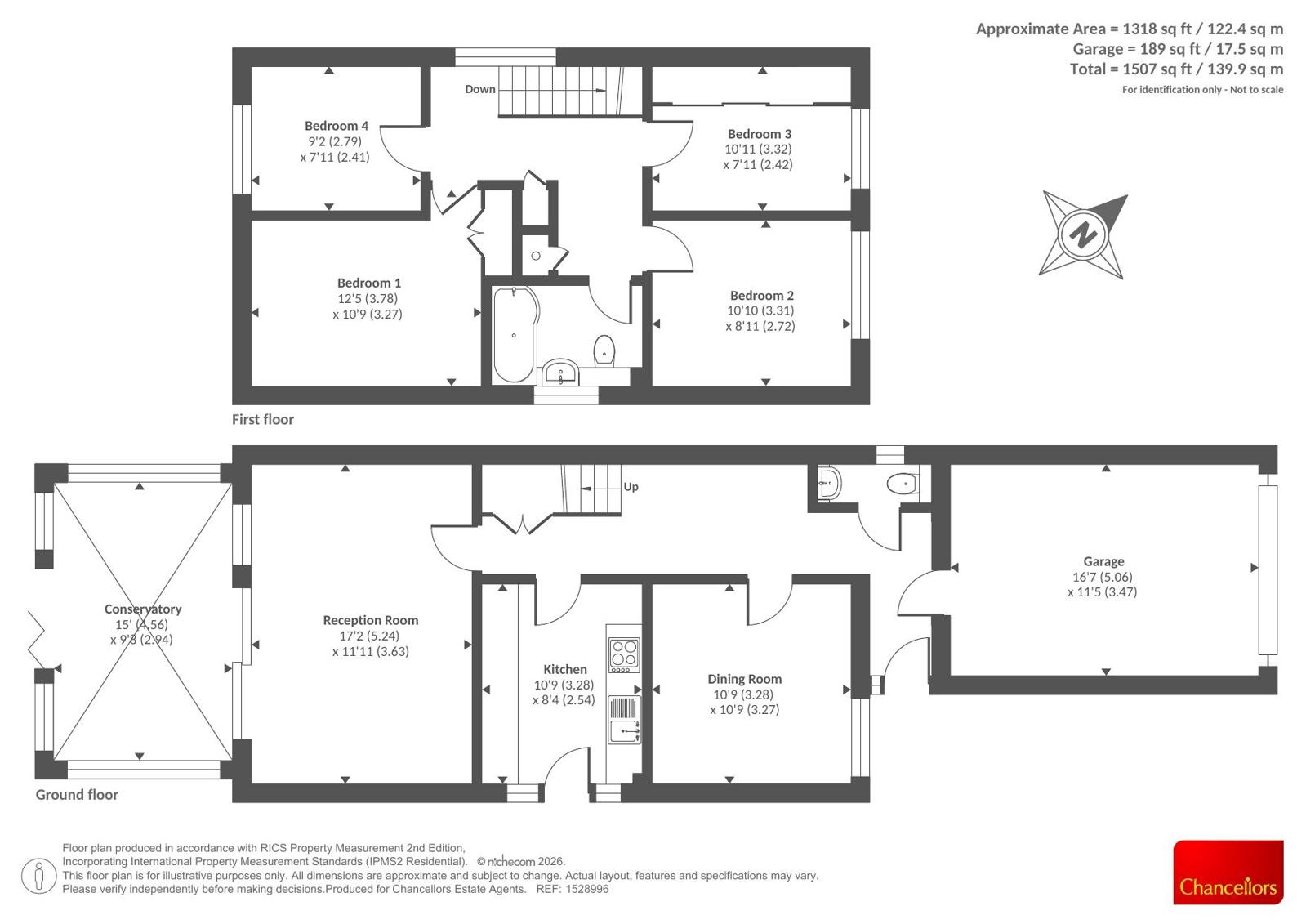 15, Benner Lane, Woking floorplan