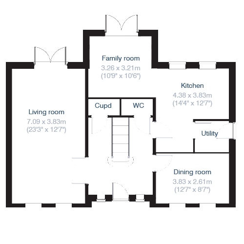 "The Hogarth" at Park Lane, Maghull, Liverpool L31, 4 bedroom detached