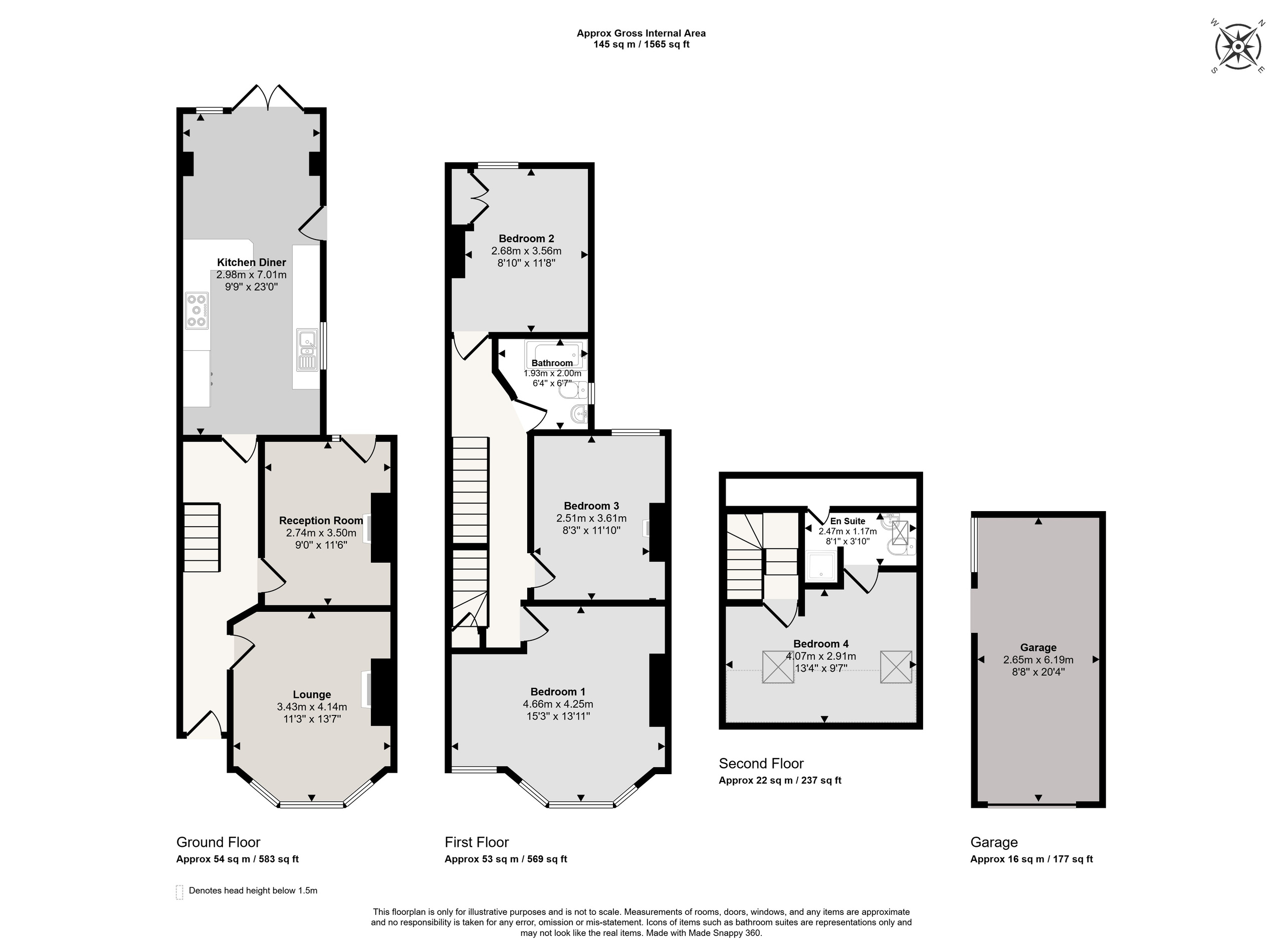 14 Melbourne Road, Cardiff floorplan