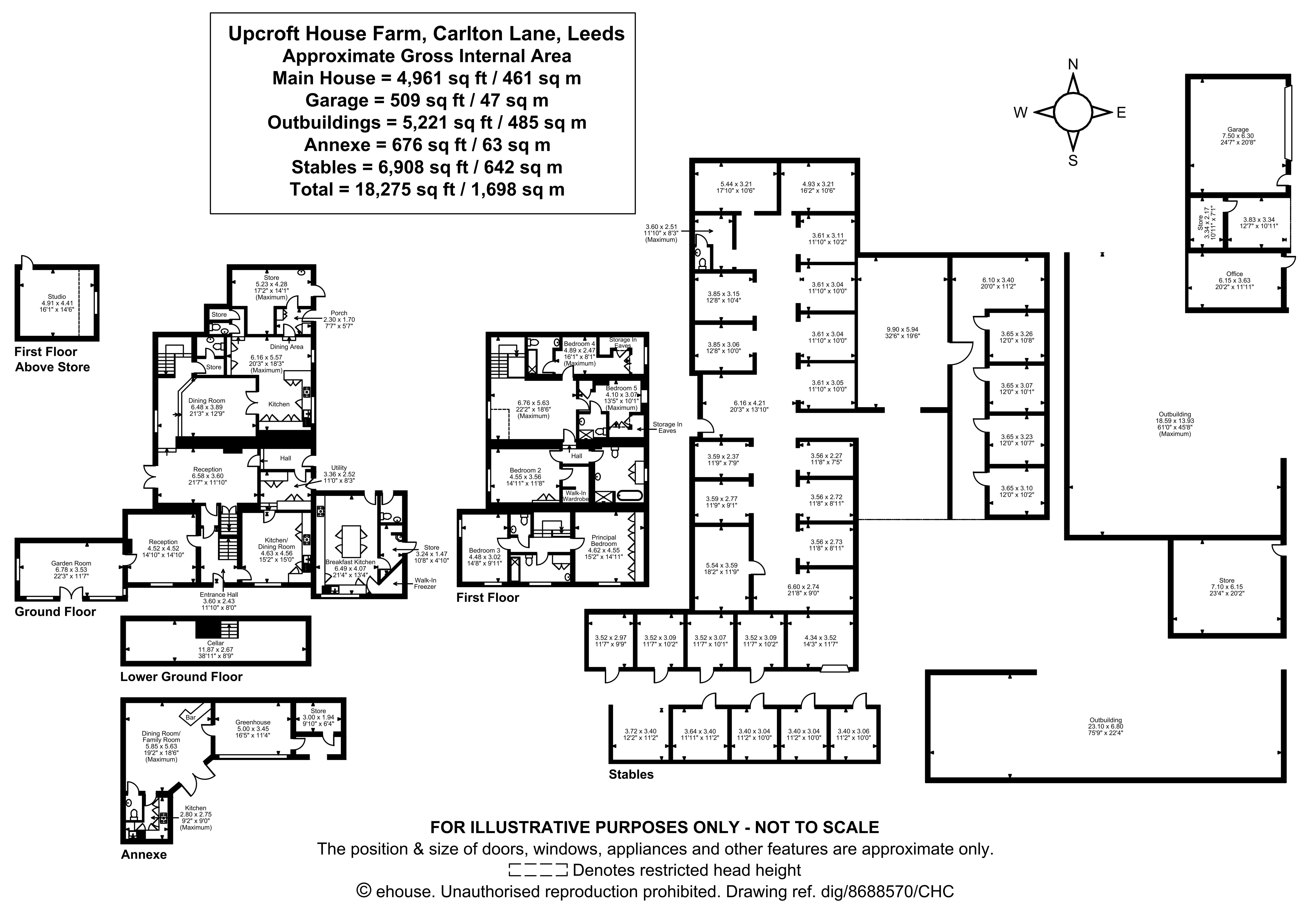 Upcroft House Farm,, Carlton Lane, West Yorkshire floorplan