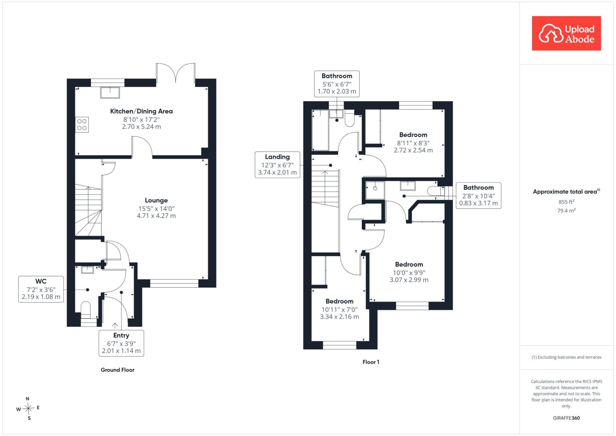 4, Yew Crescent, Glasgow floorplan