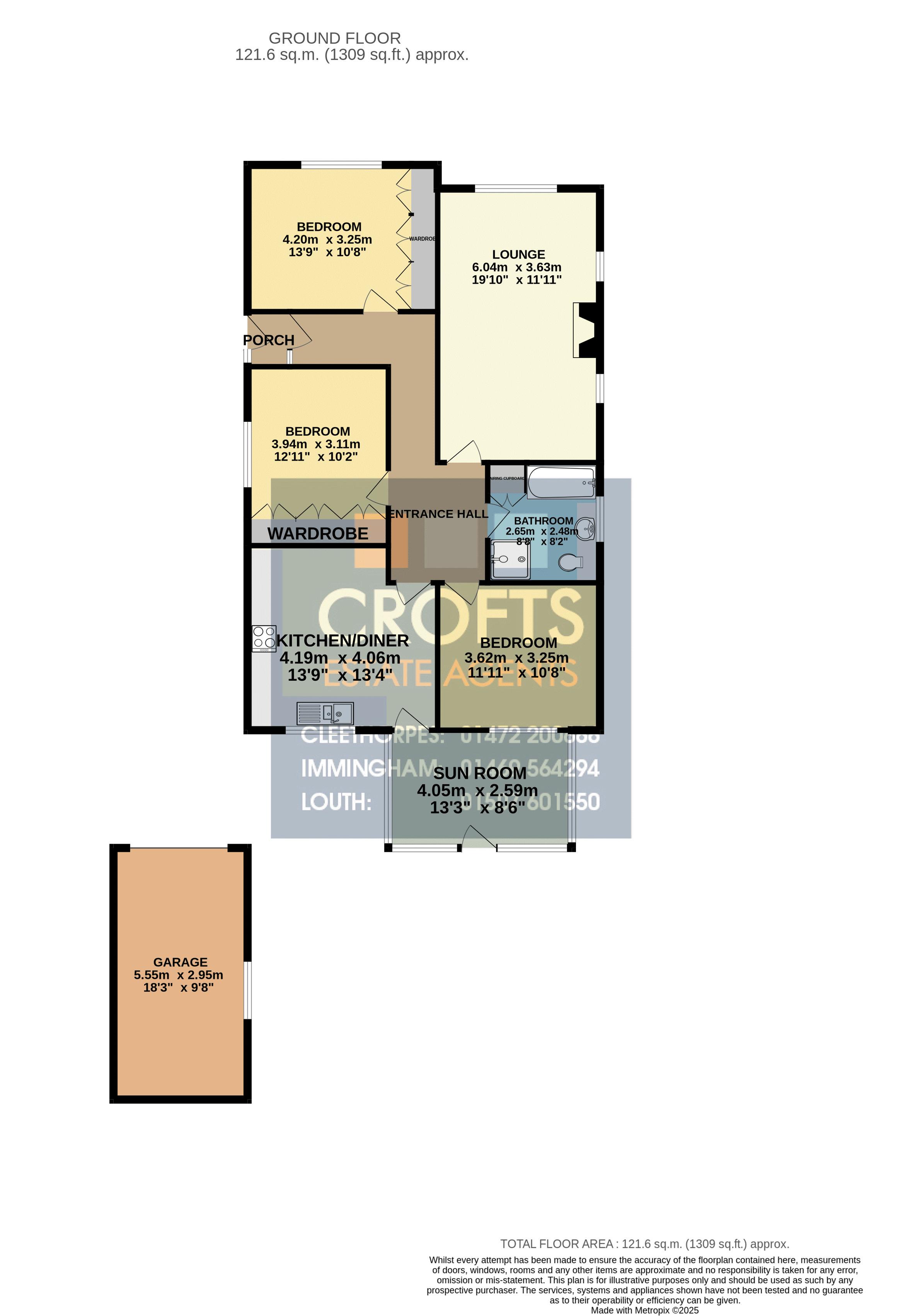 54, Carmen Crescent, Holton-Le-Clay floorplan