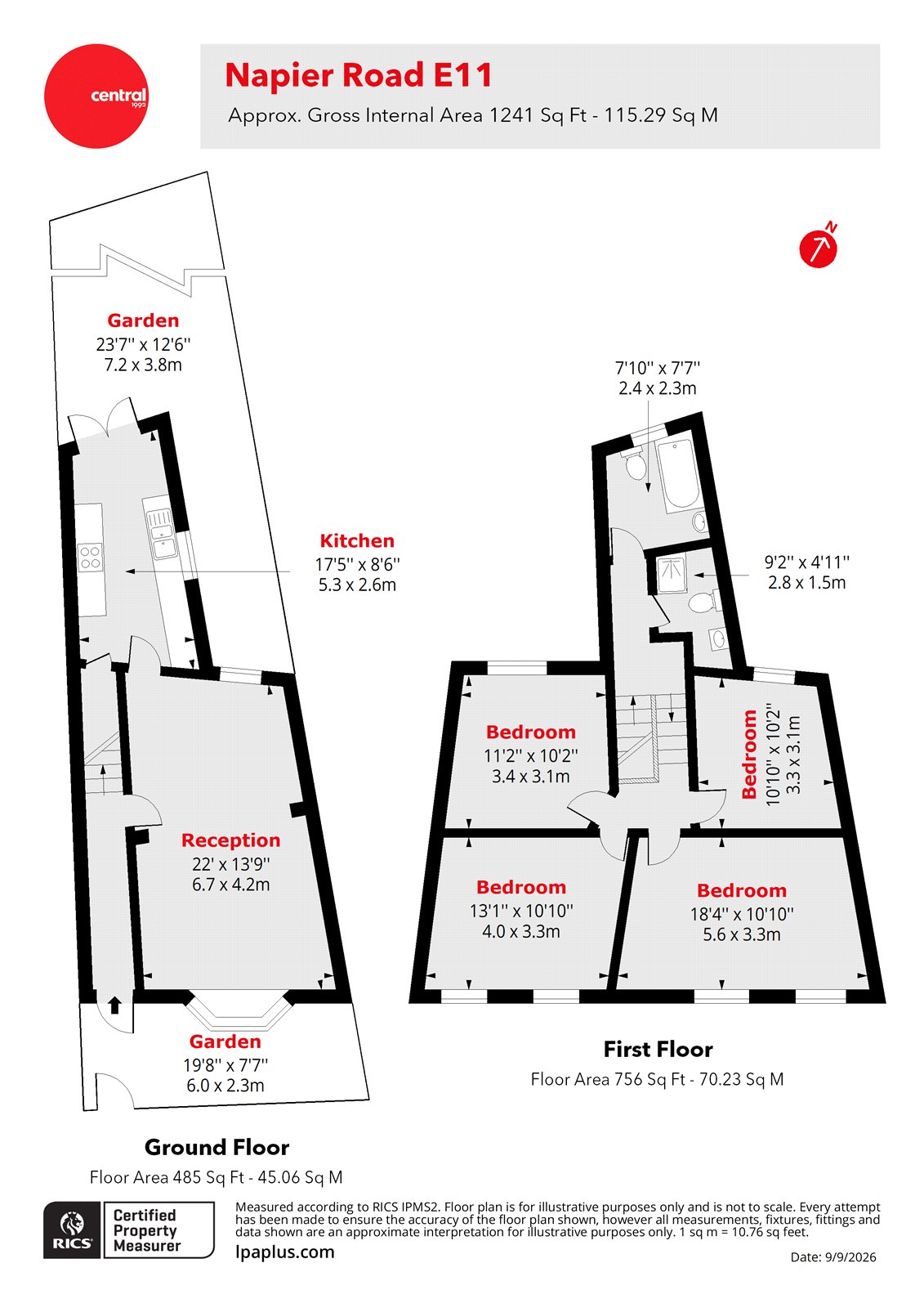 22, Napier Road, London floorplan