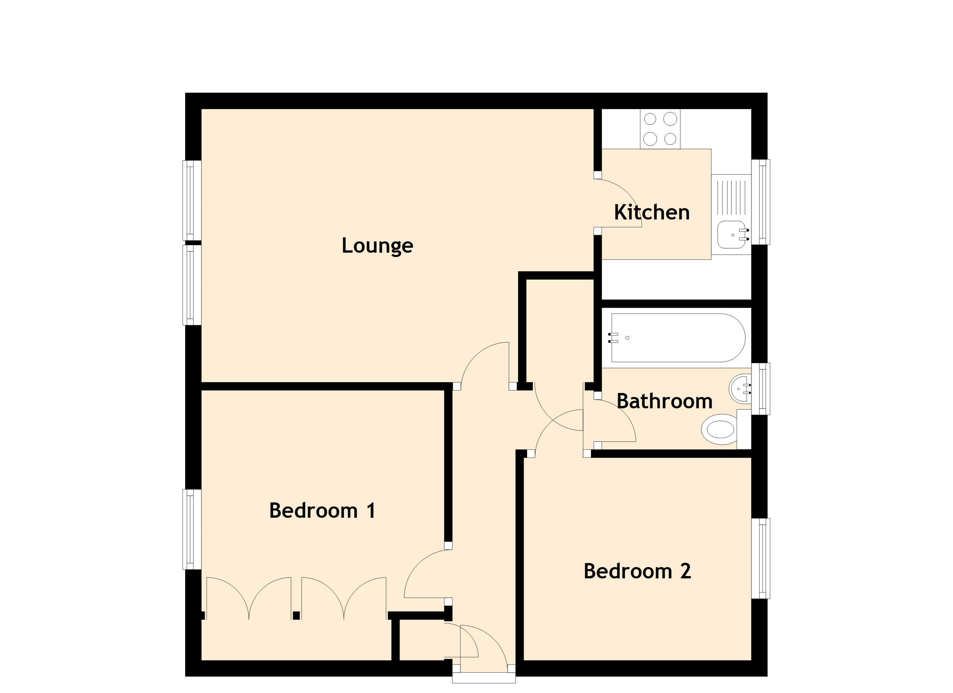2 Bedrooms Flat for sale in Restalrig Road South, Restalrig, Edinburgh EH7