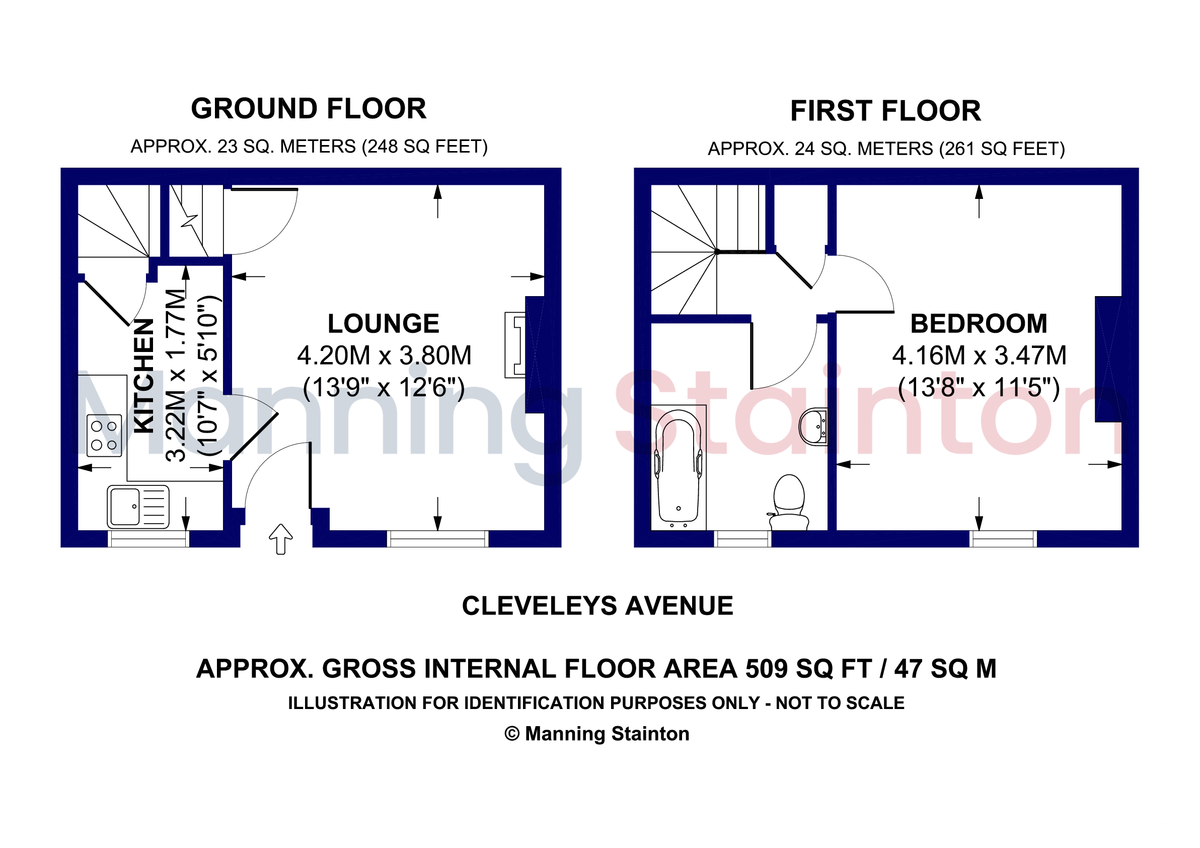 Cleveleys Avenue, West Yorkshire floorplan