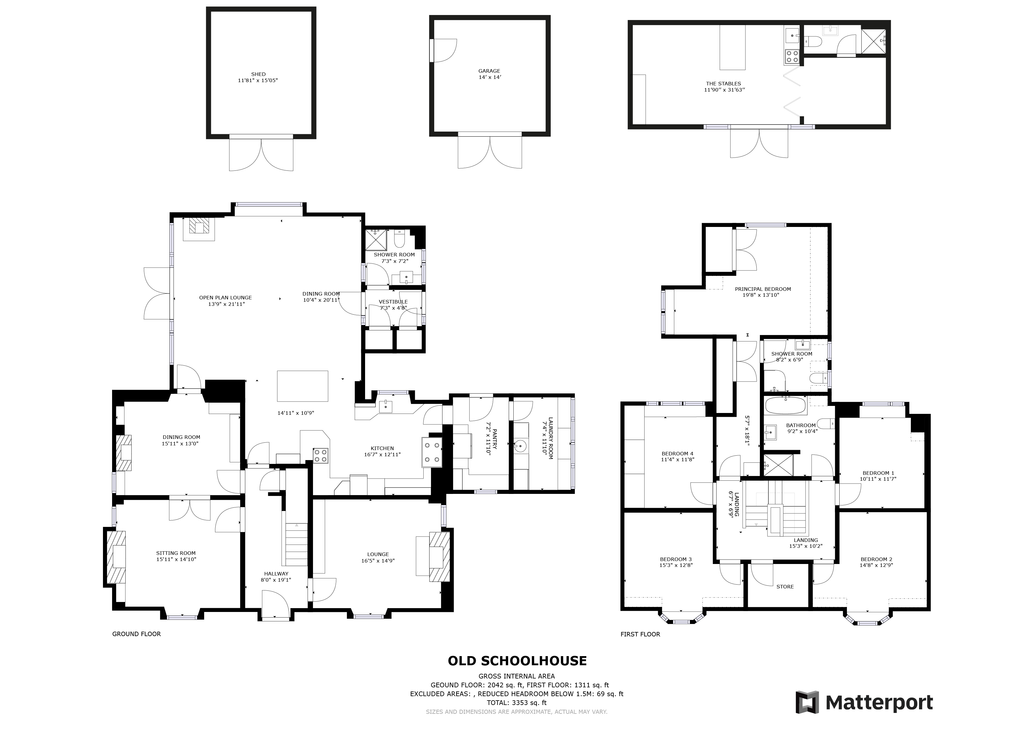 Old Schoolhouse, Alford floorplan