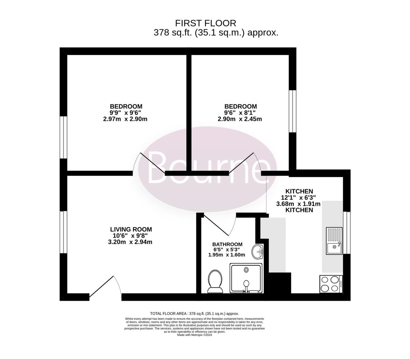 8M, Edward Road, Alton floorplan