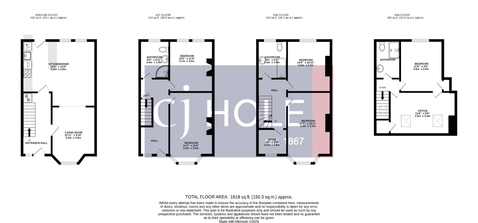 17, Upper Belmont Road, Bristol floorplan