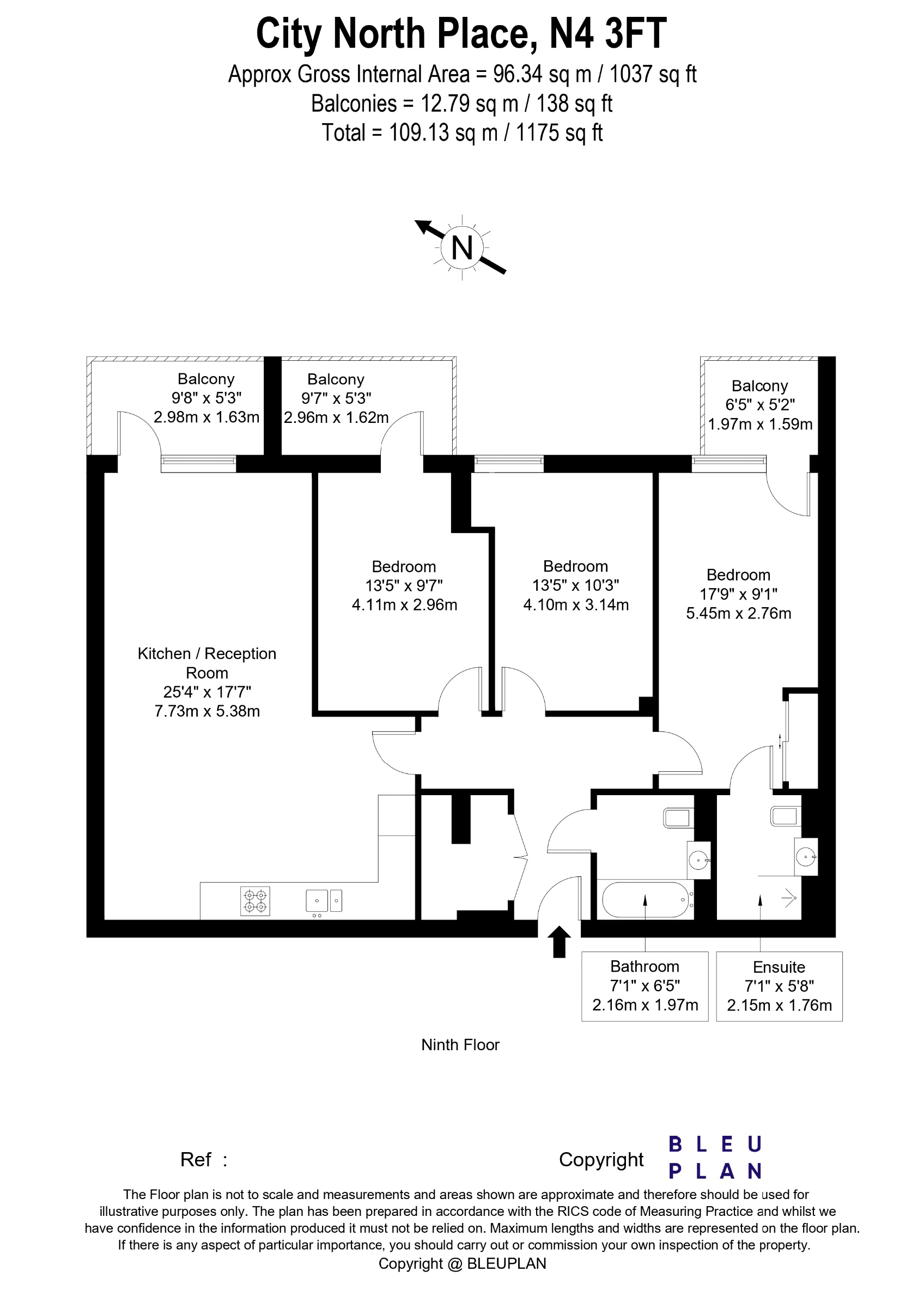 Apartment 106, Carriage House, London floorplan