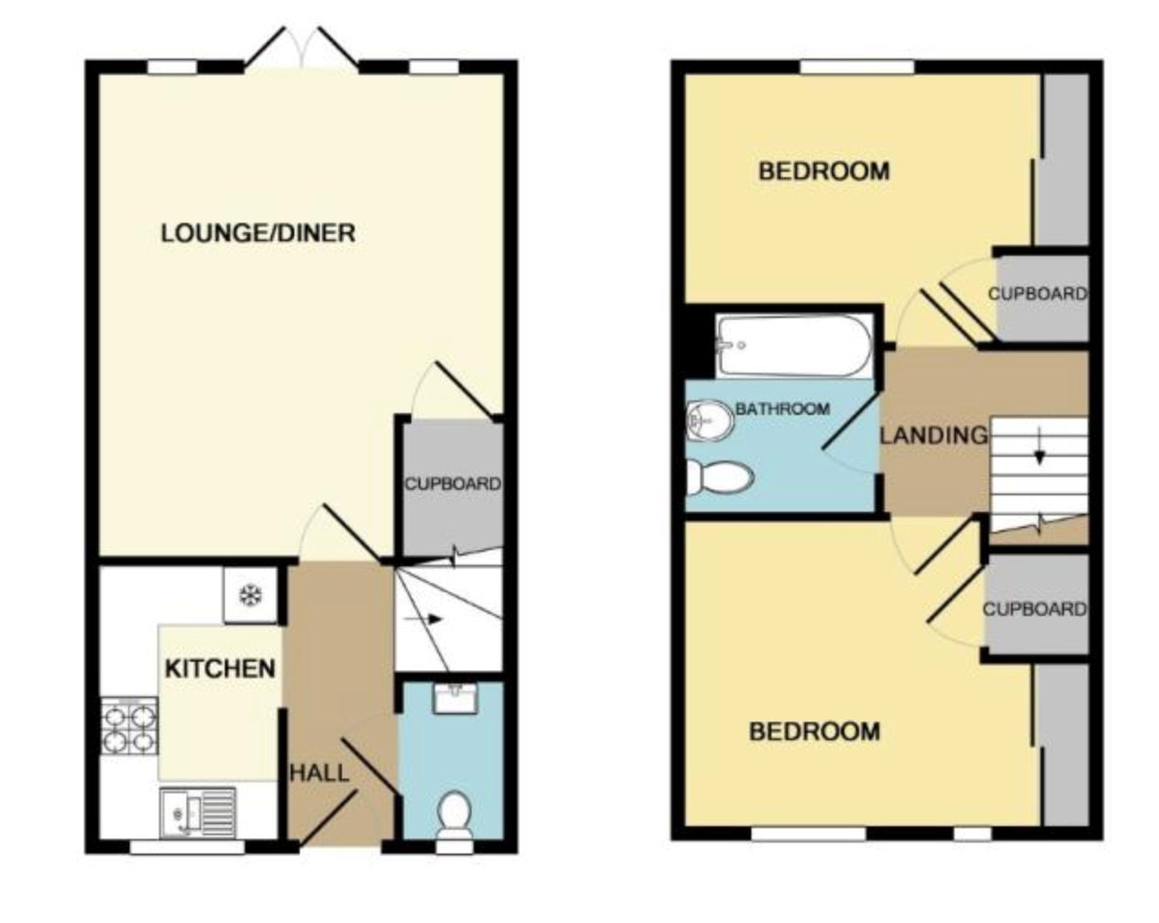 2 Bedrooms End terrace house for sale in Bamboo Crescent, Braintree CM7